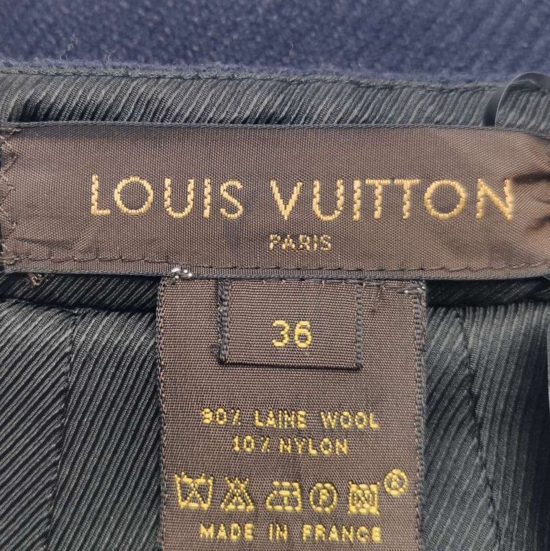 Louis Vuitton Black Wool Blend Skirt Size 36