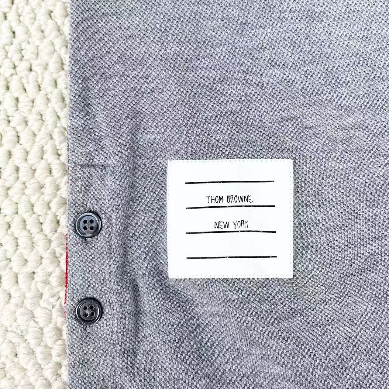 Thom Browne gray striped polo dress by Thom Browne Size M / US 6-8 / IT 42-44 - 4 Thumbnail