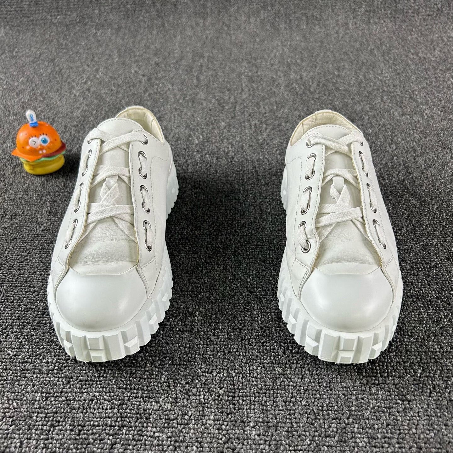 Hermes hermes white platform sneakers size 35 Size US 5 / IT 35 - 2 Thumbnail