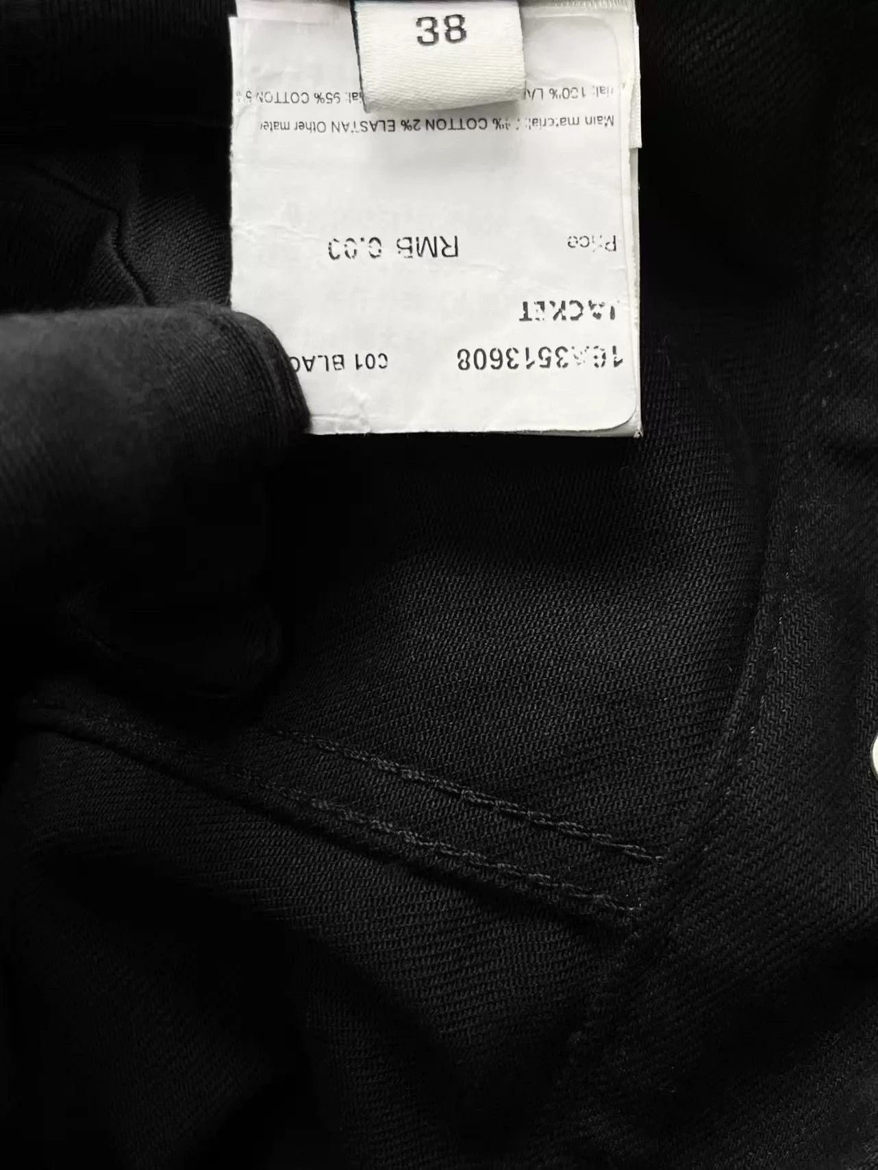 Givenchy givenchy black denim jacket with leather sleeves Size US S / EU 44-46 / 1 - 5 Thumbnail