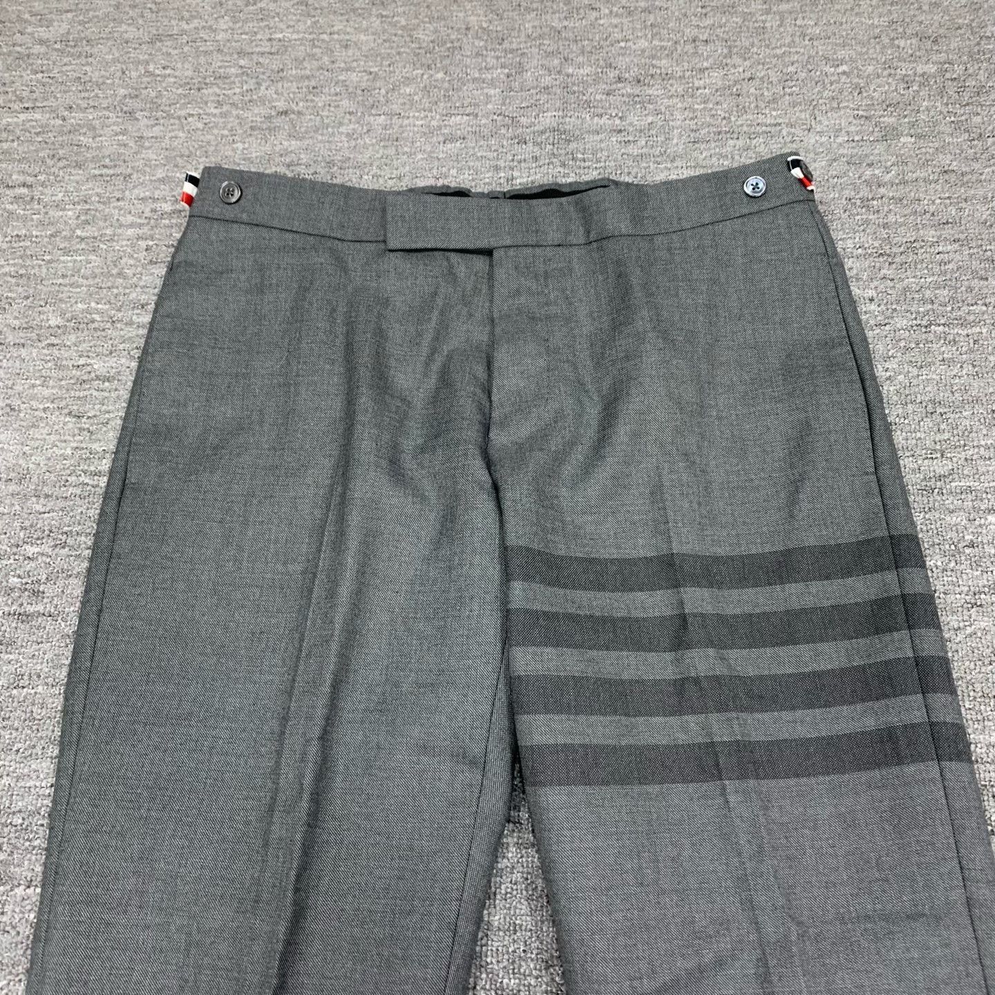 Thom Browne thom browne gray striped wool trousers Size US 30 / EU 46 - 8 Thumbnail