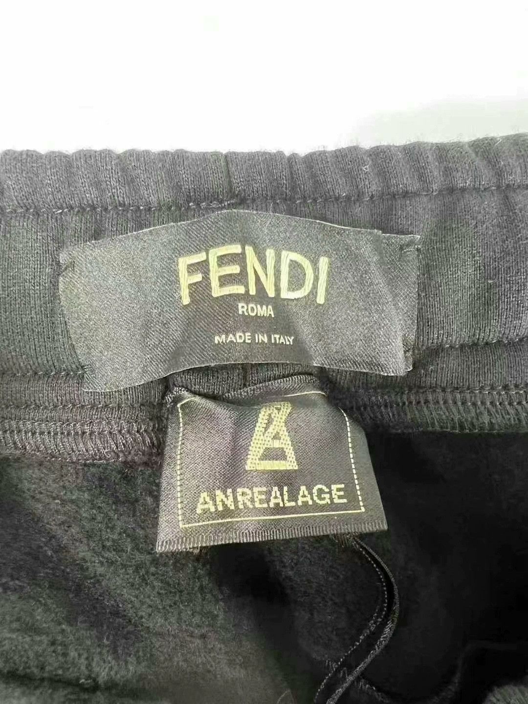 Fendi Fendi Black Logo Sweatpants with Tags Size US 38 / EU 54 - 4 Thumbnail