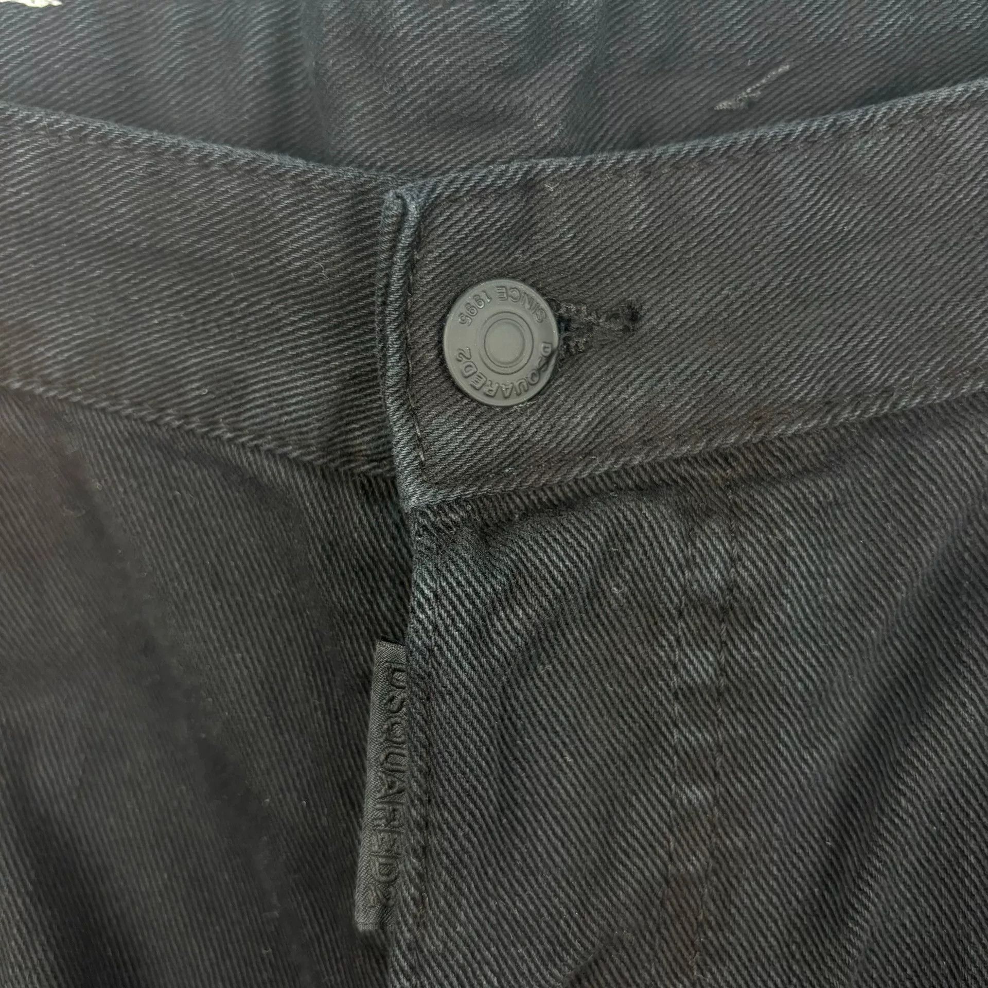 Dsquared2 dsquared2 black logo denim pants size 53 Size US 42 / EU 58 - 3 Thumbnail