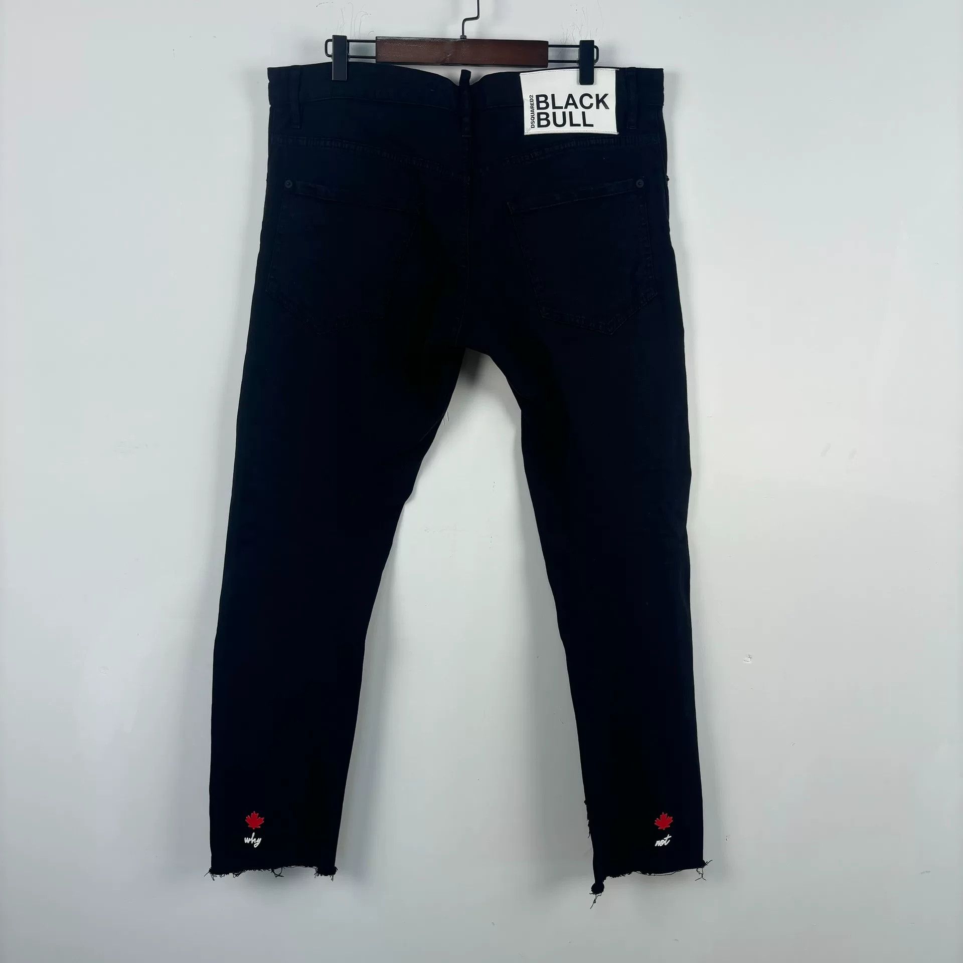 Dsquared2 dsquared2 black logo denim pants size 53 Size US 42 / EU 58 - 2 Thumbnail