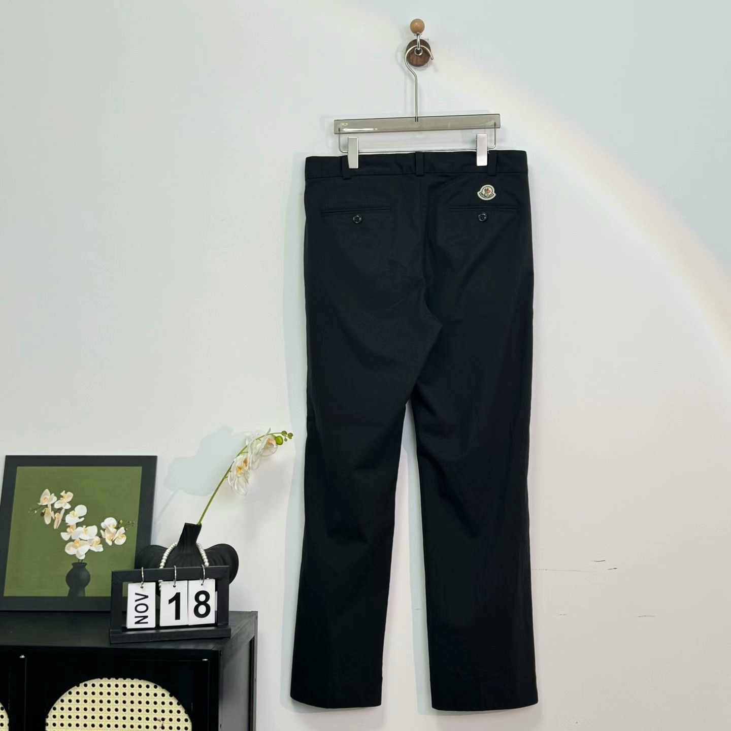 Moncler moncler black logo dress pants size 48 Size US 38 / EU 54 - 3 Thumbnail