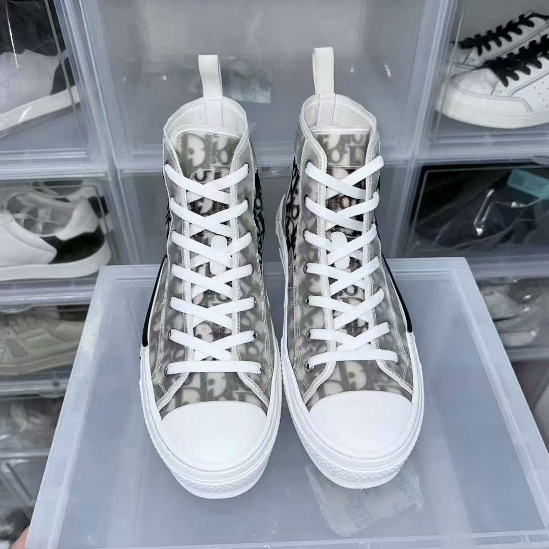 Dior dior b23 sneakers in black and white Size US 10 / EU 43 - 4 Thumbnail