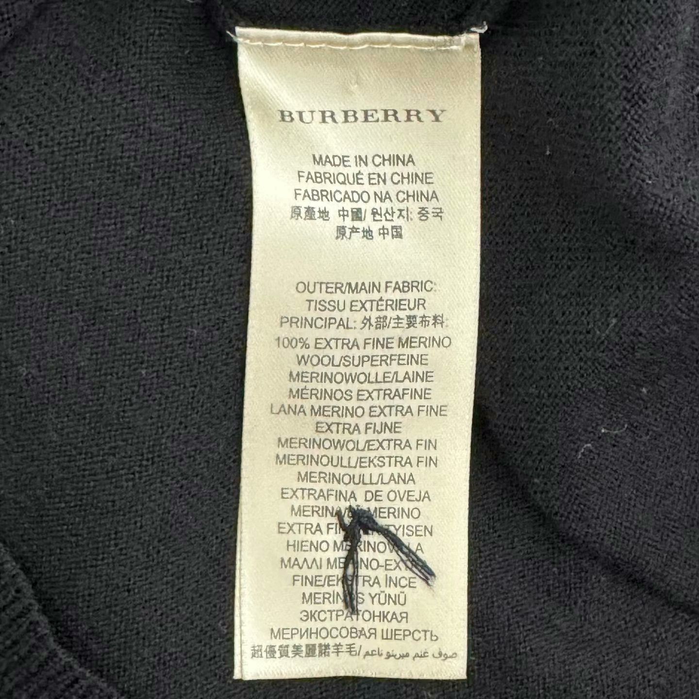 Burberry burberry black cardigan with check trim Size L / US 10 / IT 46 - 4 Thumbnail