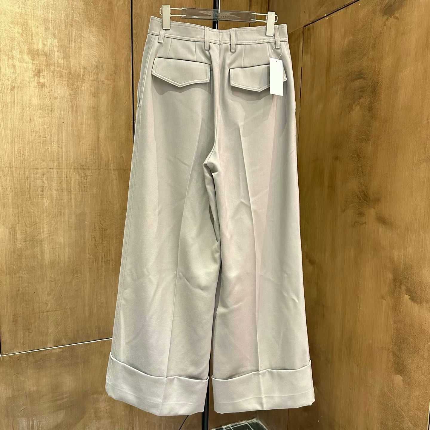 Louis Vuitton Louis Vuitton Gray Wide-Leg Pants Size 44 Size 42" / US 20 - 2 Thumbnail
