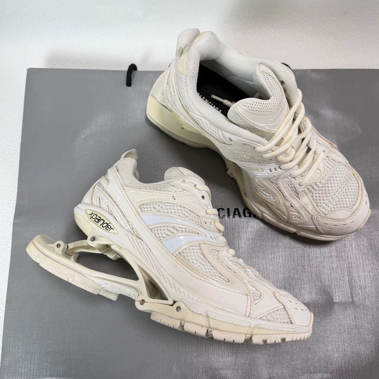 Balenciaga balenciaga x-pander low-top sneakers in white Size US 6.5 / IT 36.5 - 7 Thumbnail