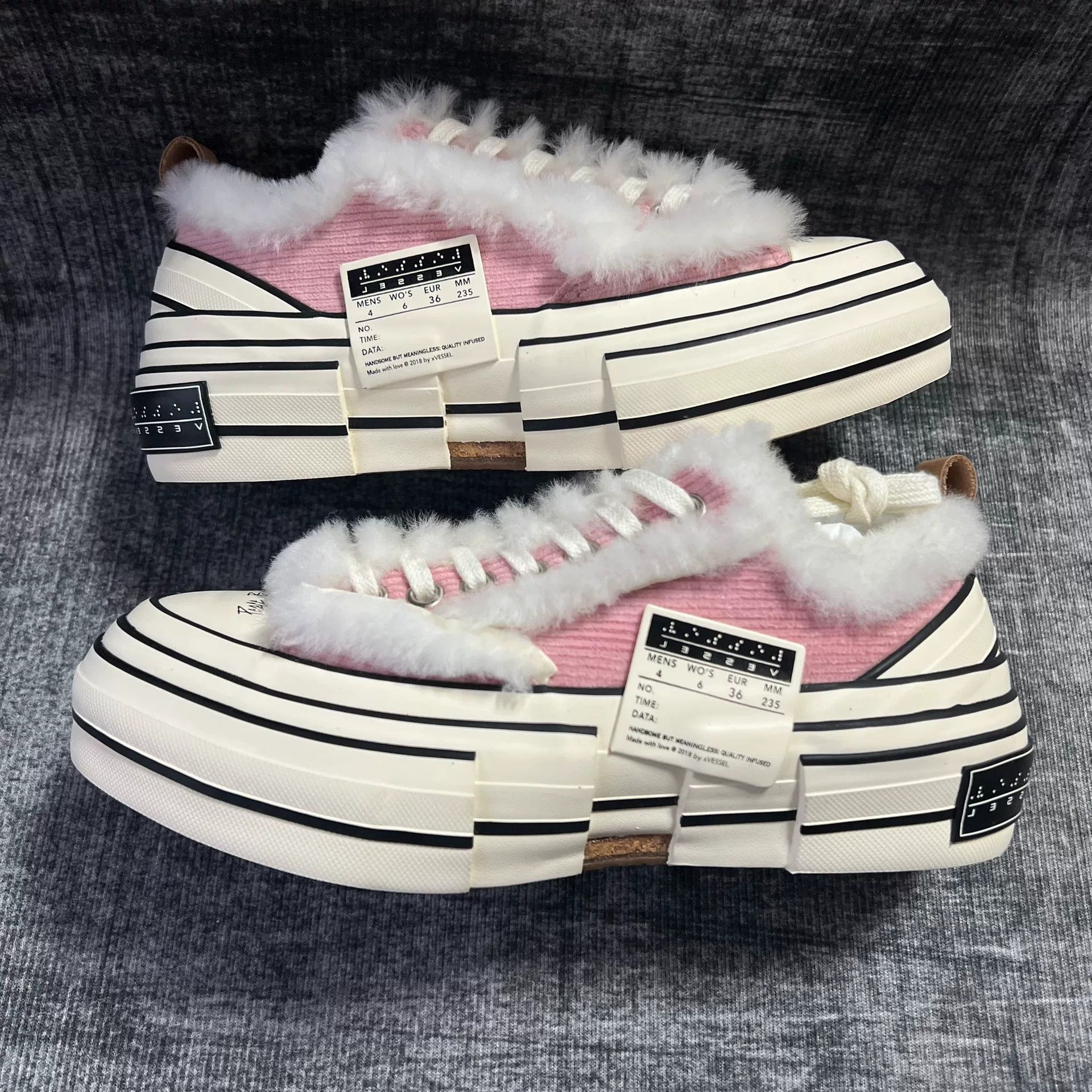 Adidas pink winter warmers plush casual sneakers Size US 6.5 / IT 36.5 - 3 Thumbnail