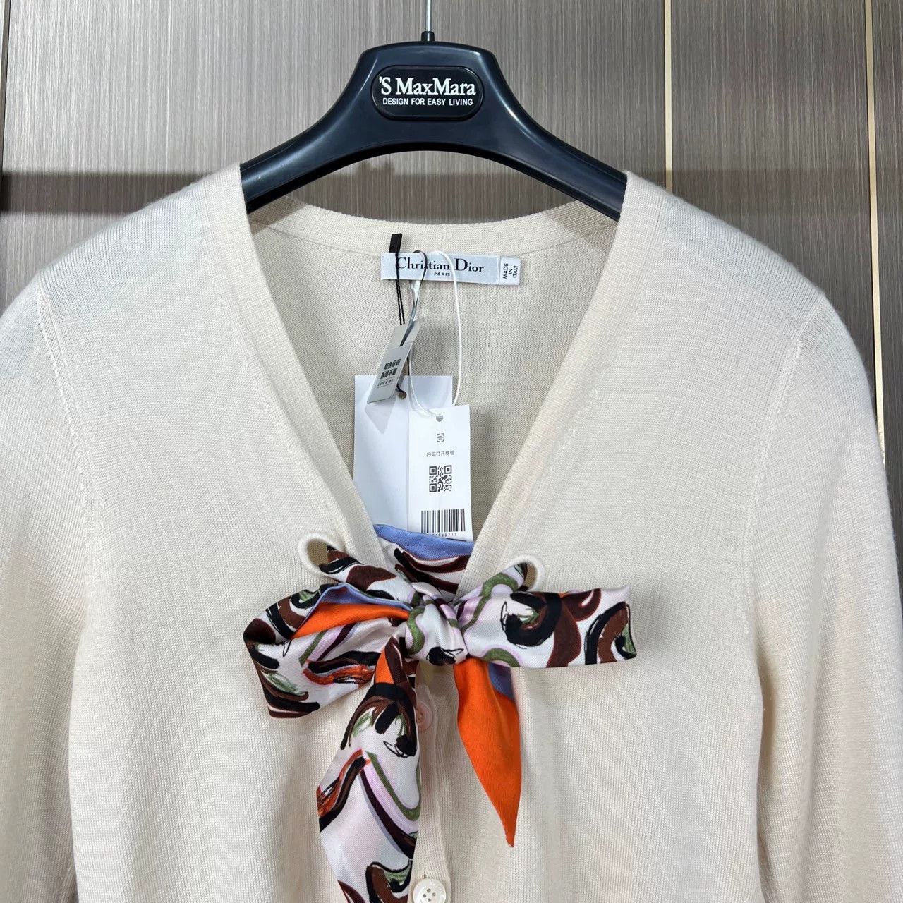 Dior dior wool knit cardigan with ribbon detail Size M / US 6-8 / IT 42-44 - 3 Thumbnail