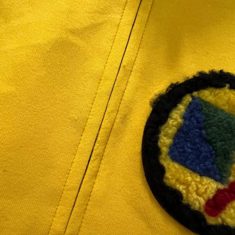 Fendi FENDI Black Yellow Shearling Logo Jacket Size US M / EU 48-50 / 2 - 3 Thumbnail