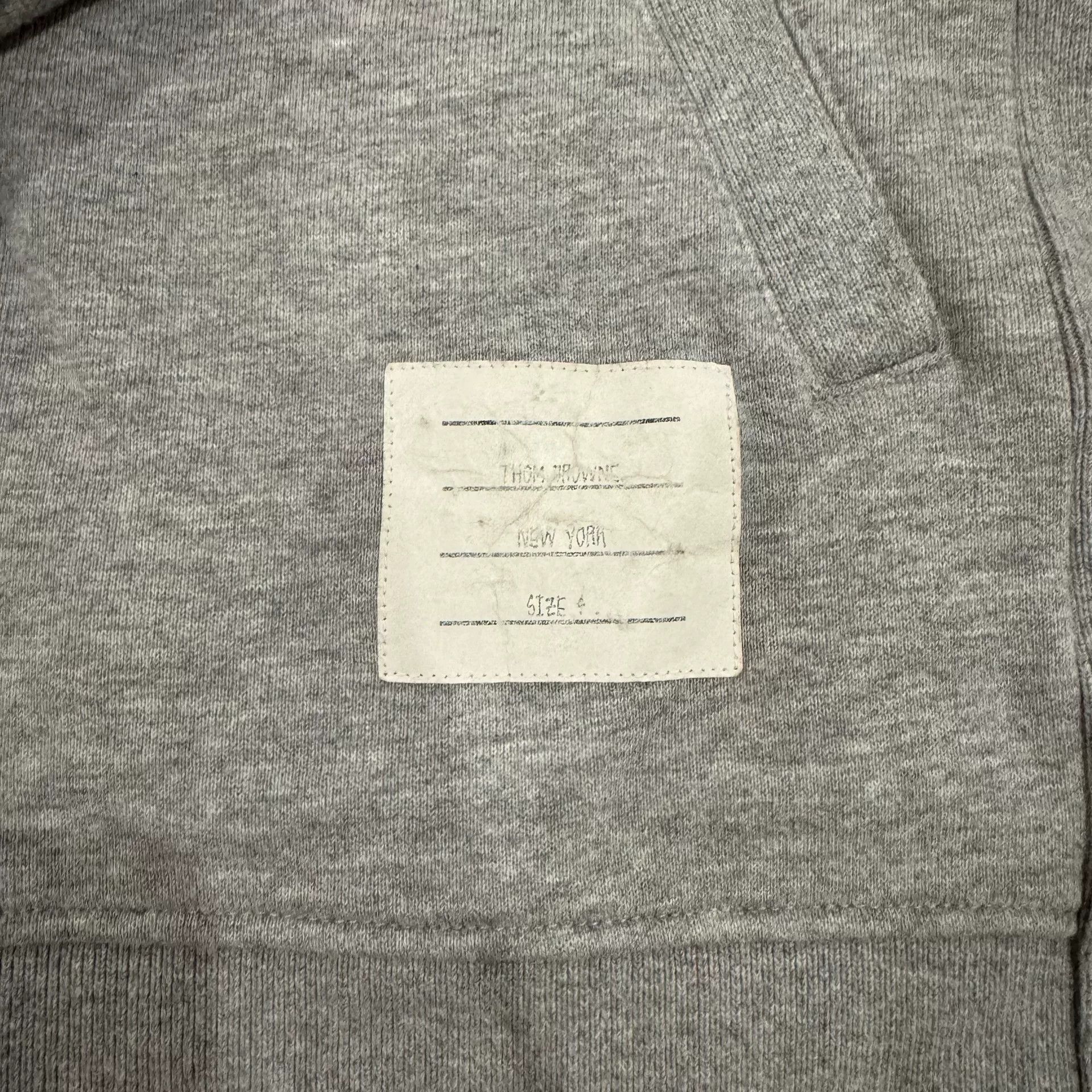 Thom Browne Thom Browne Gray Zip Hoodie Size US M / EU 48-50 / 2 - 2 Thumbnail
