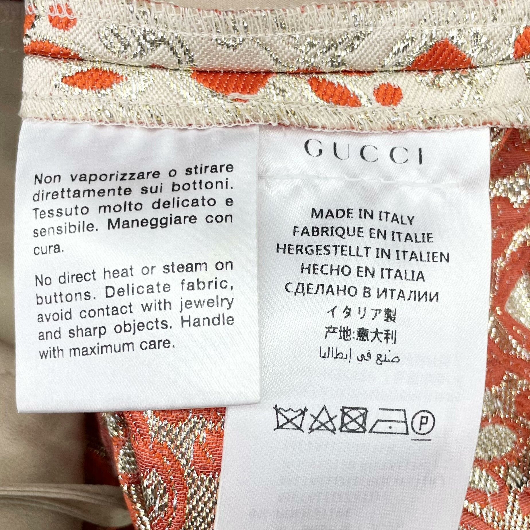 Gucci Gucci Gold Thread Embroidered Shorts Size US 30 / EU 46 - 4 Thumbnail