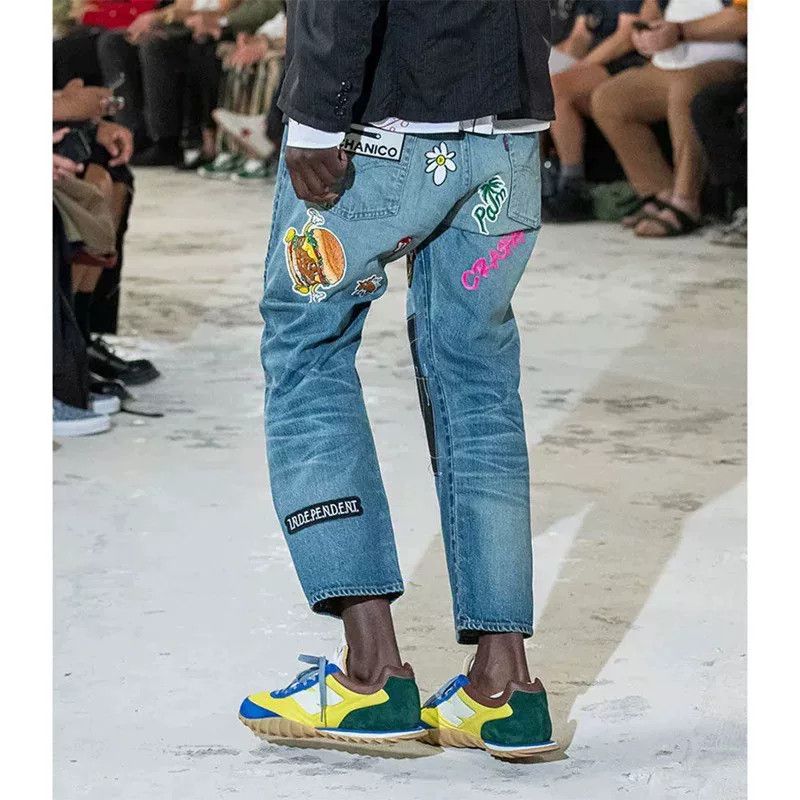 Junya Watanabe junya watanabe man denim pants with patches Size US 30 / EU 46 - 7 Thumbnail