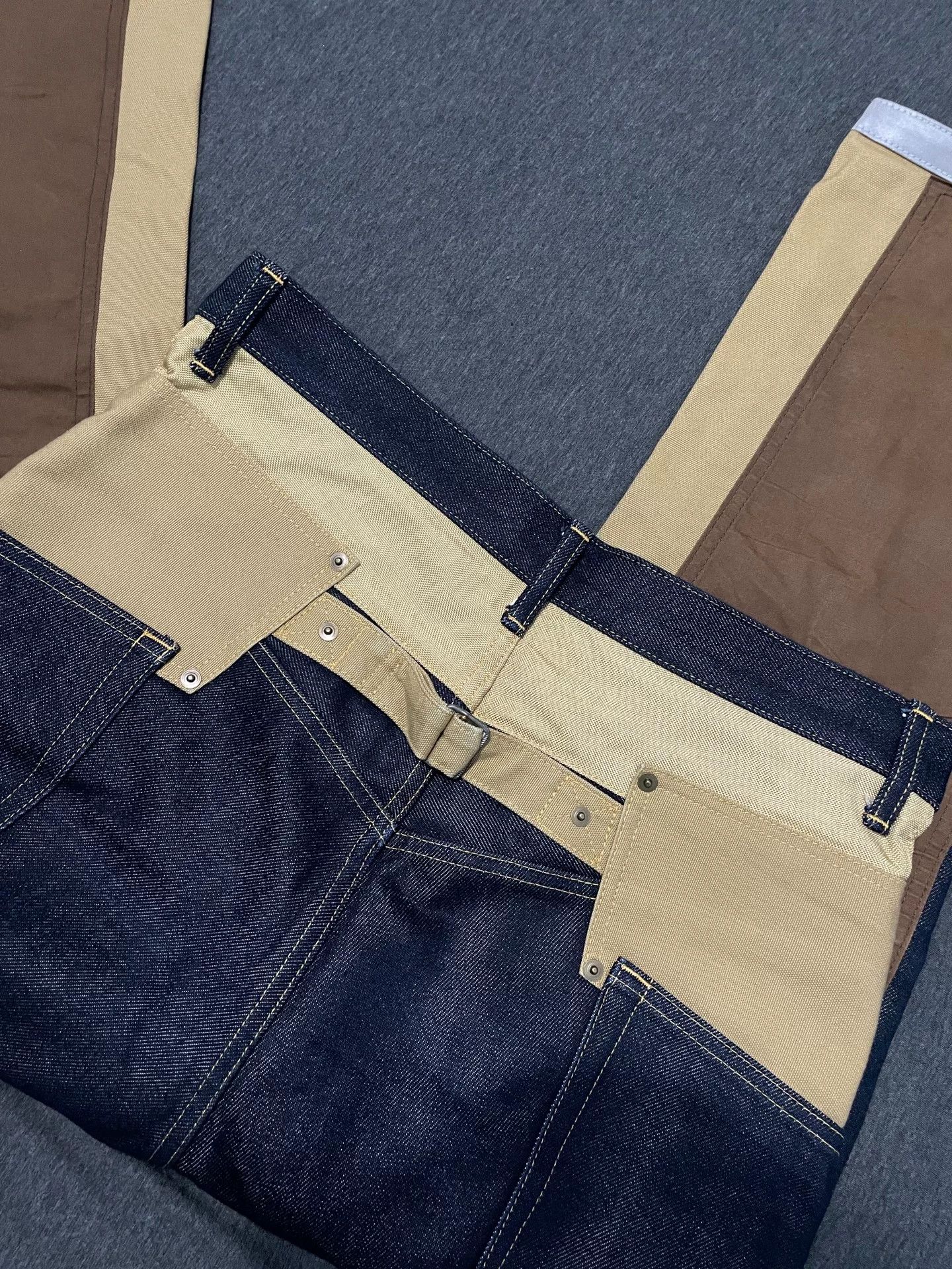 Junya Watanabe junya watanabe color-blocked denim pants Size US 30 / EU 46 - 6 Thumbnail