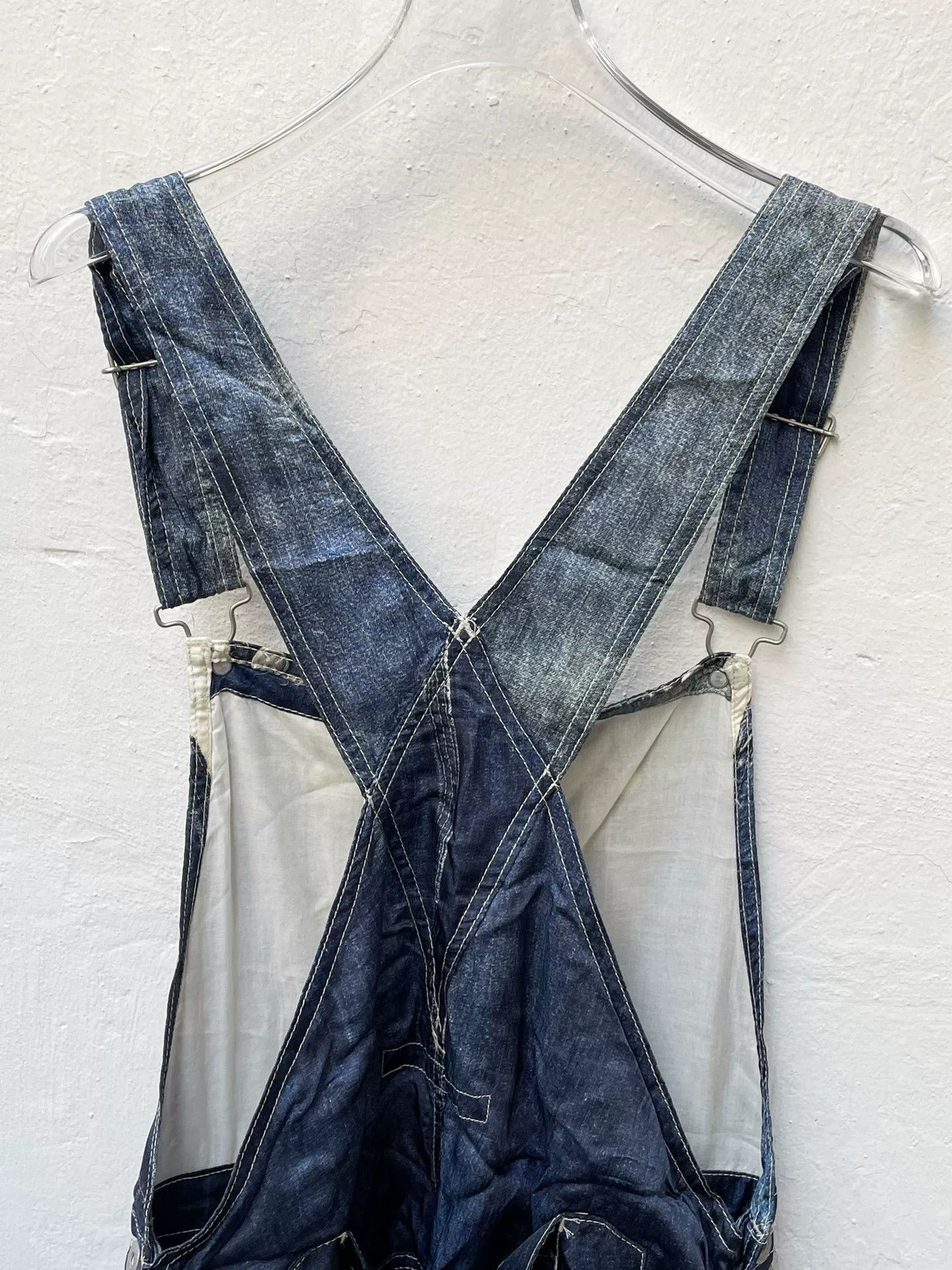 Junya Watanabe junya watanabe long denim overalls pants Size US 30 / EU 46 - 4 Thumbnail