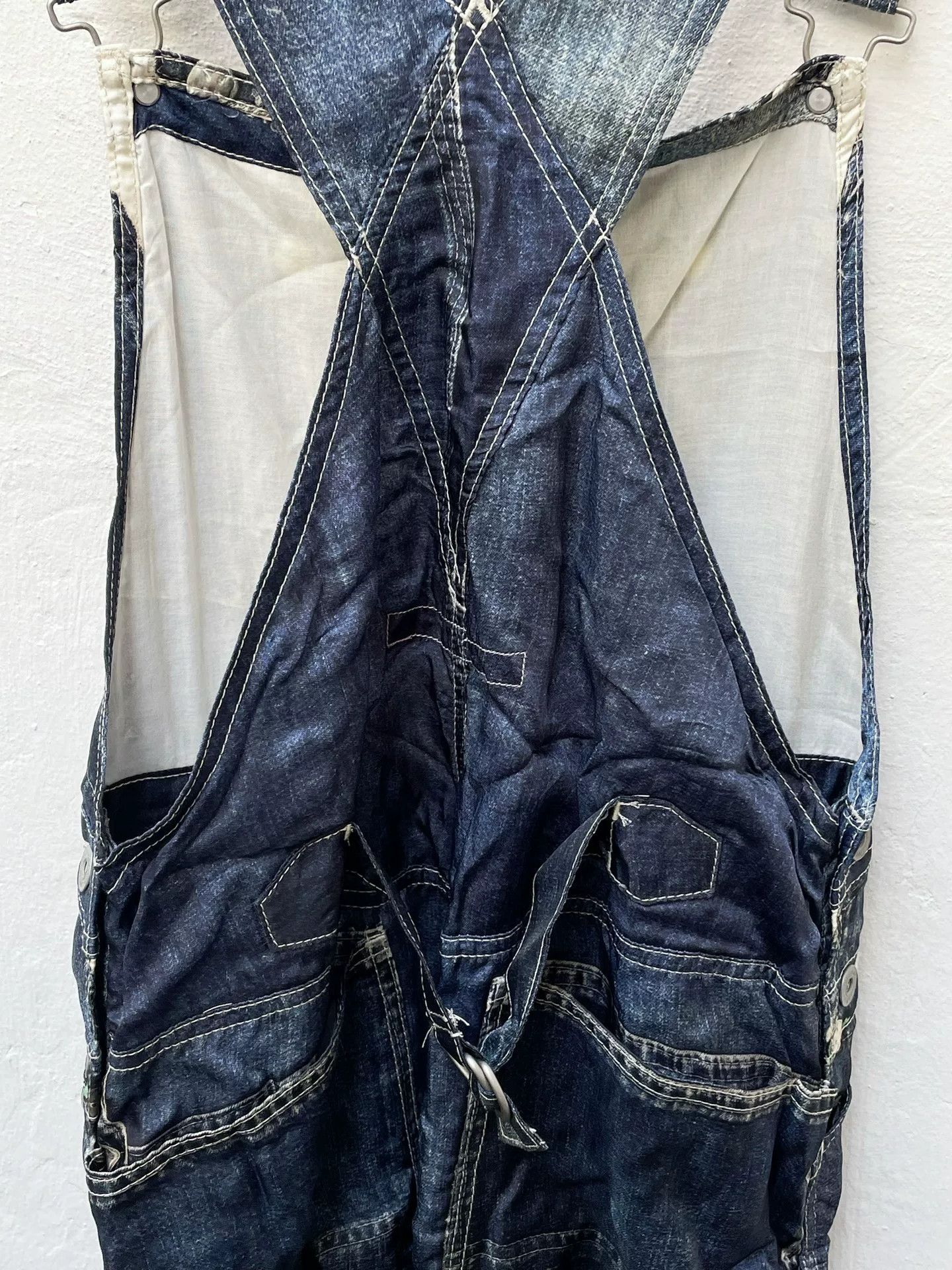 Junya Watanabe junya watanabe long denim overalls pants Size US 30 / EU 46 - 8 Thumbnail