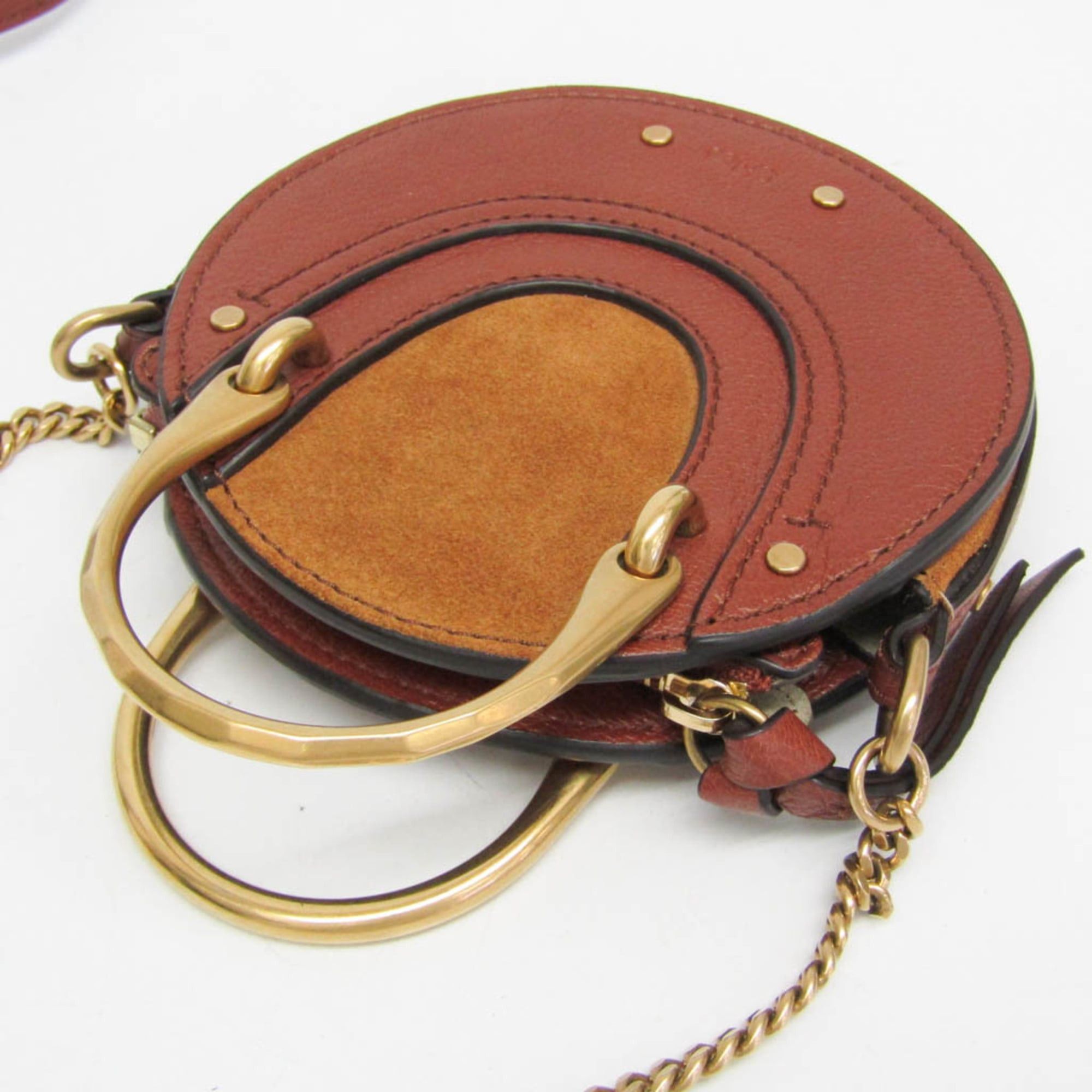 Chloe Chloé Pixie Women's Leather,Suede Shoulder Bag Brown Size ONE SIZE - 5 Thumbnail