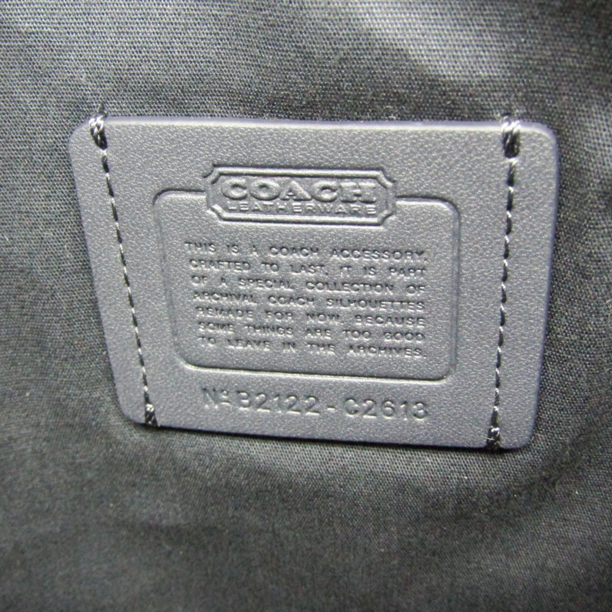 Coach Coach Signature C2613 Men,Women Canvas,Leather Shoulder Bag Gray,Navy Size ONE SIZE - 13 Thumbnail
