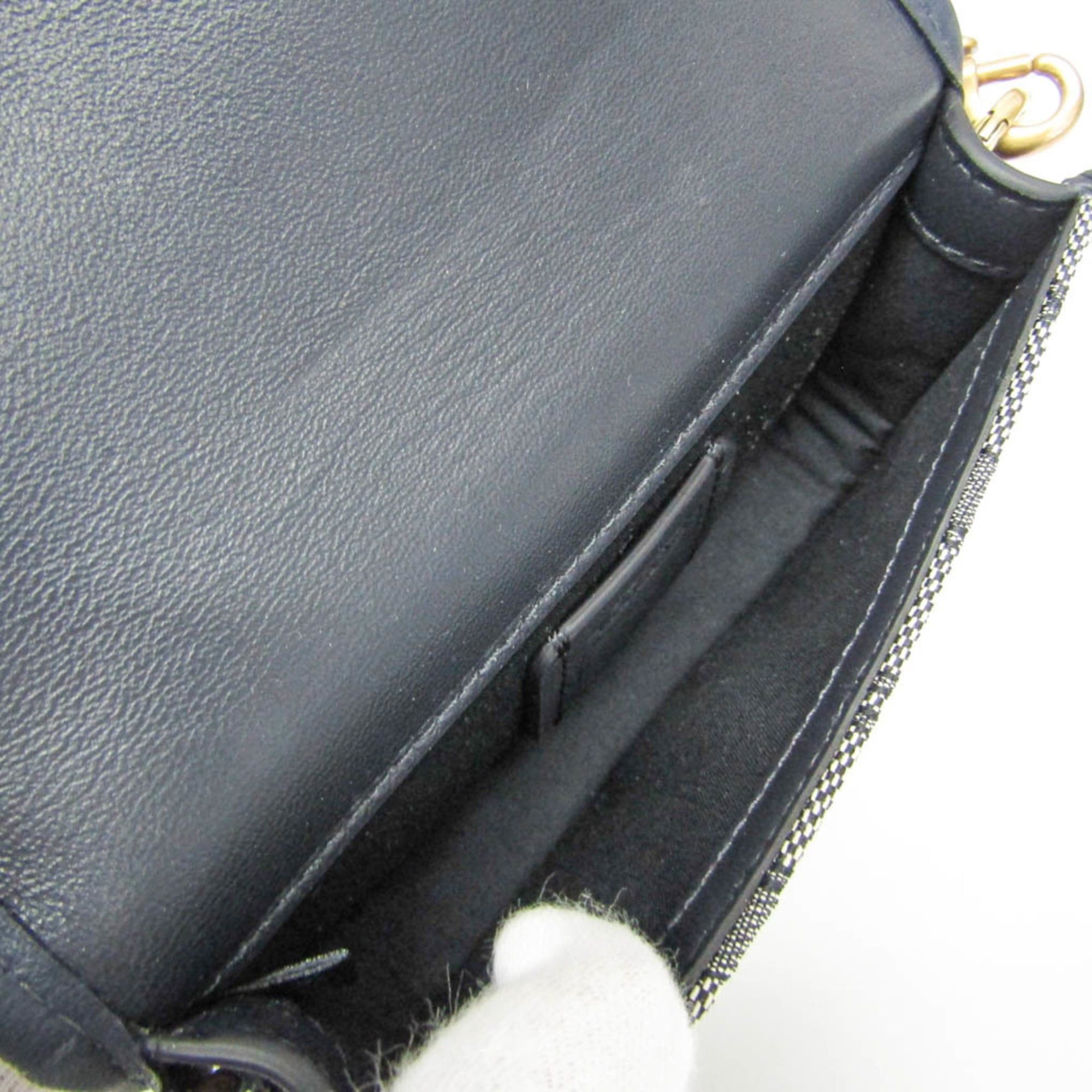 Coach Coach Signature C2613 Men,Women Canvas,Leather Shoulder Bag Gray,Navy Size ONE SIZE - 11 Thumbnail