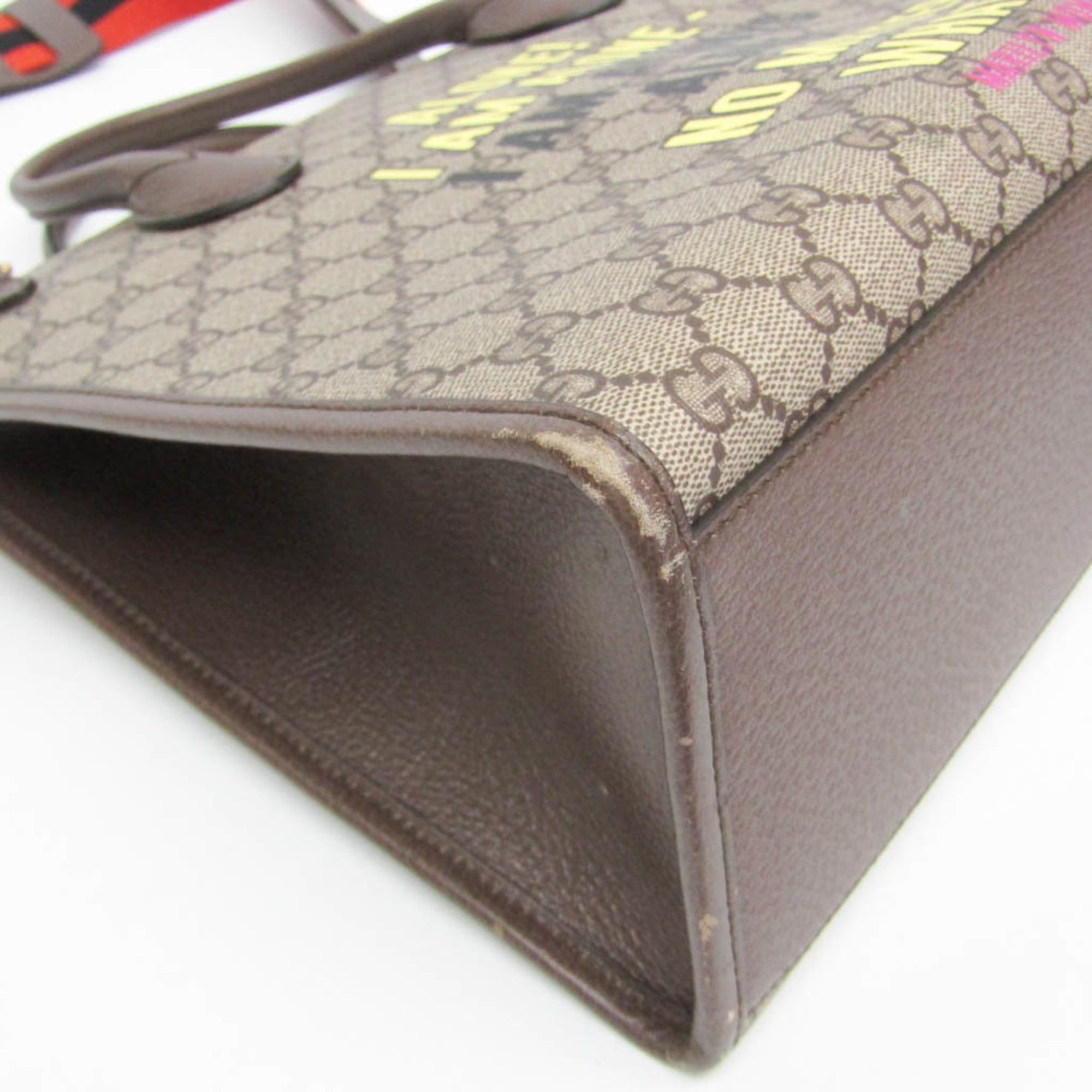 Gucci Gucci 703256 Women,Men GG Supreme Shoulder Bag,Tote Bag Brown Size ONE SIZE - 4 Thumbnail