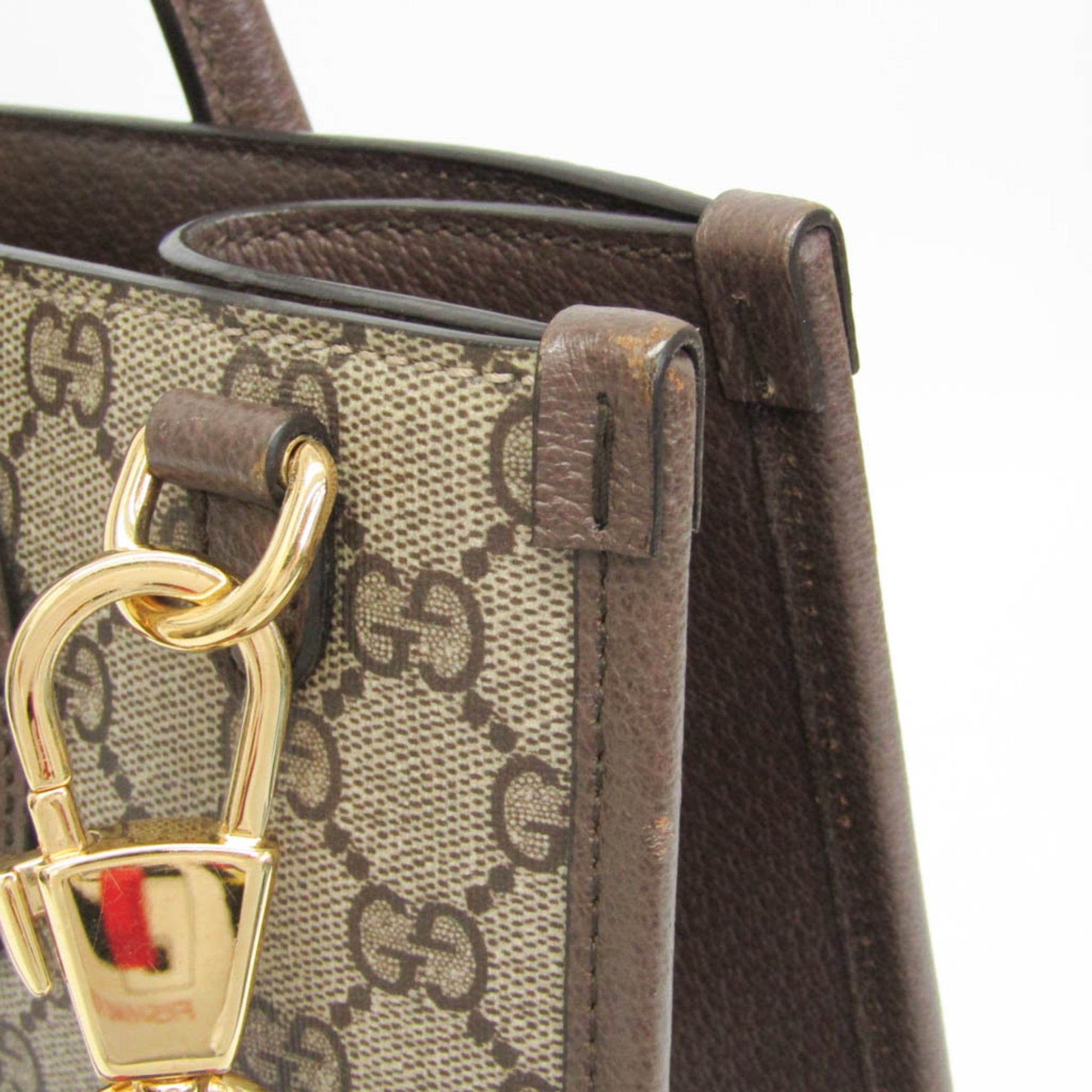Gucci Gucci 703256 Women,Men GG Supreme Shoulder Bag,Tote Bag Brown Size ONE SIZE - 9 Thumbnail
