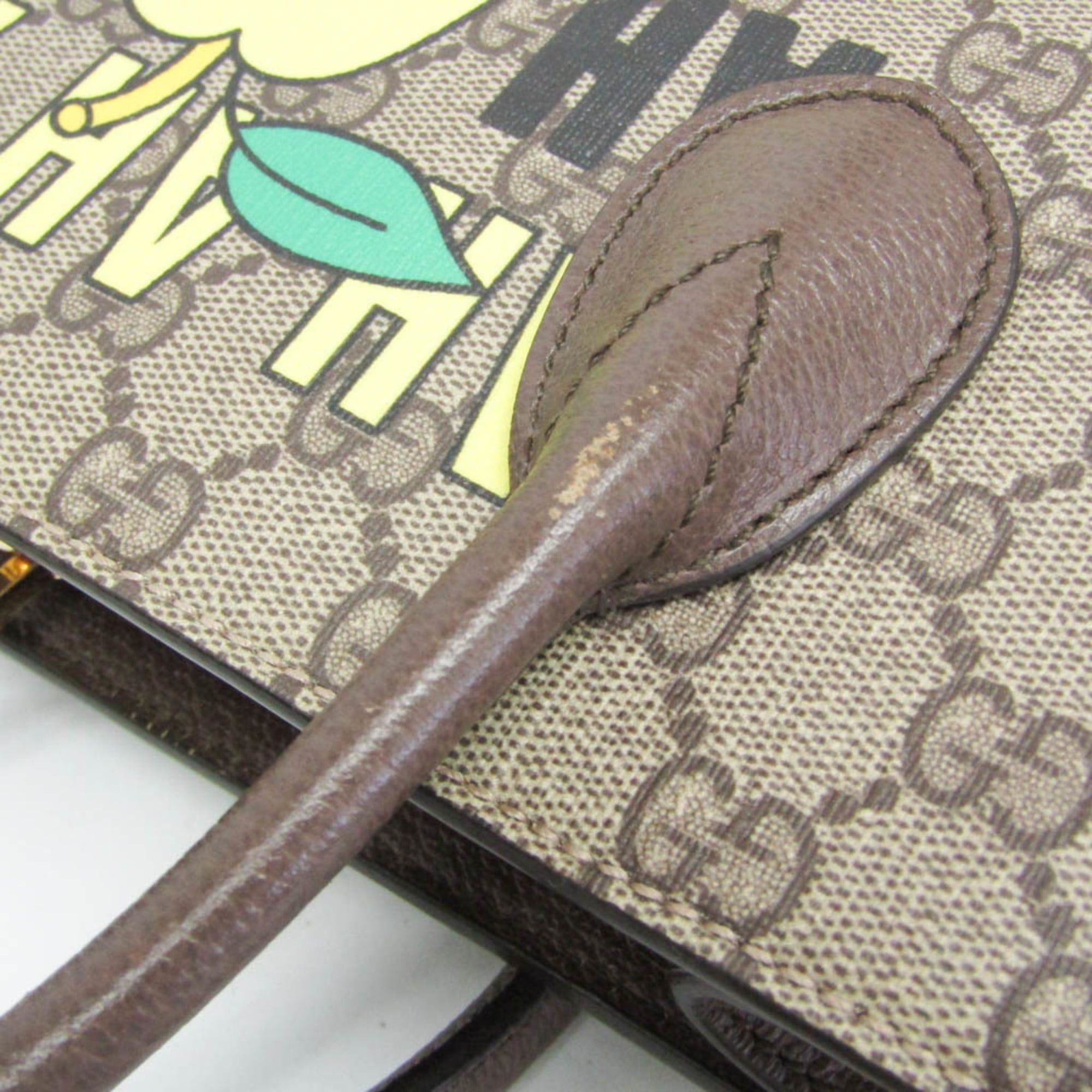 Gucci Gucci 703256 Women,Men GG Supreme Shoulder Bag,Tote Bag Brown Size ONE SIZE - 8 Thumbnail