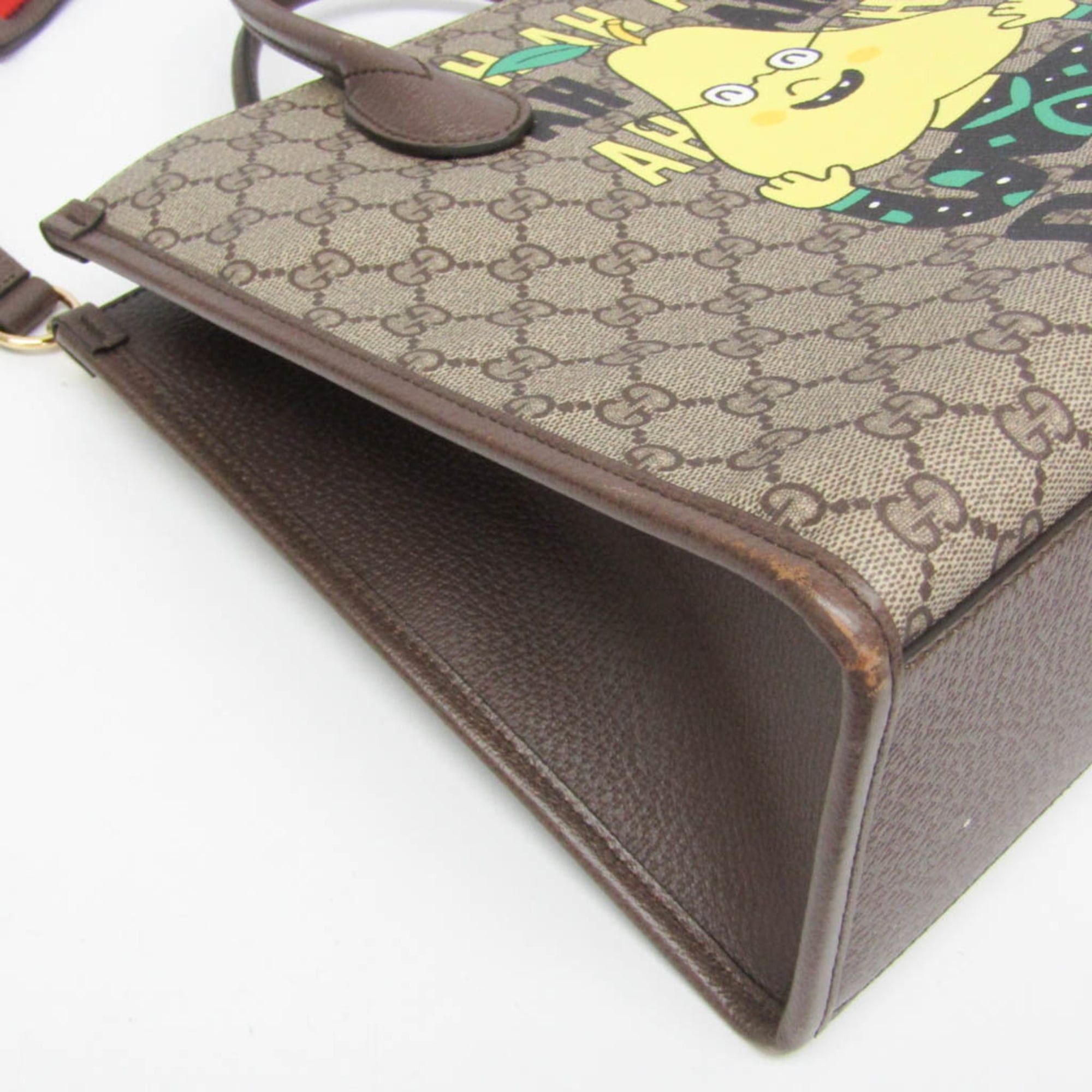 Gucci Gucci 703256 Women,Men GG Supreme Shoulder Bag,Tote Bag Brown Size ONE SIZE - 6 Thumbnail