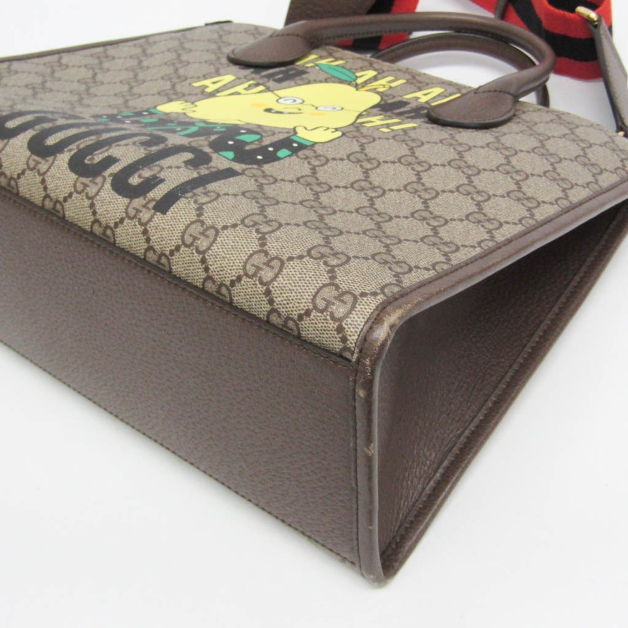 Gucci Gucci 703256 Women,Men GG Supreme Shoulder Bag,Tote Bag Brown Size ONE SIZE - 5 Thumbnail