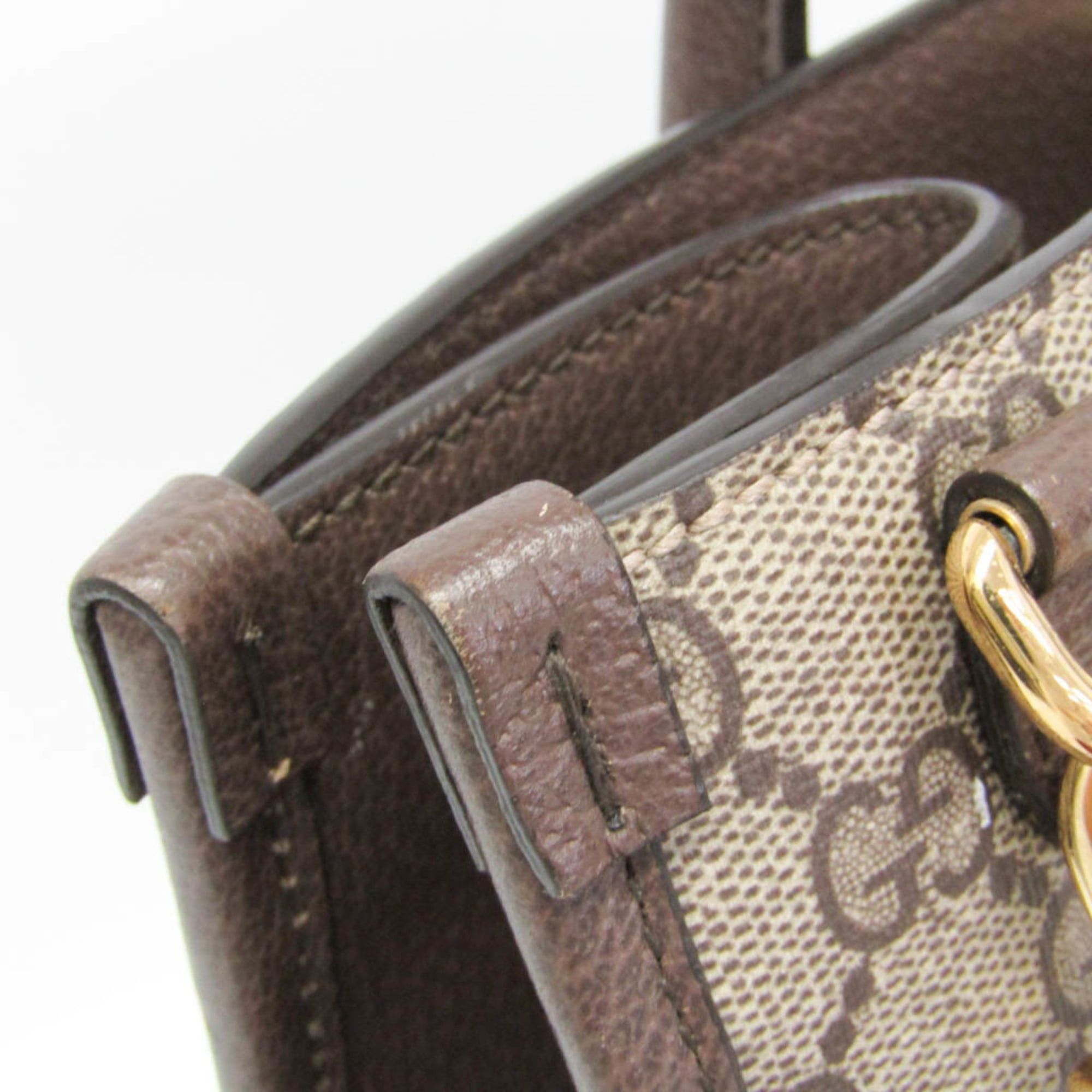 Gucci Gucci 703256 Women,Men GG Supreme Shoulder Bag,Tote Bag Brown Size ONE SIZE - 10 Thumbnail