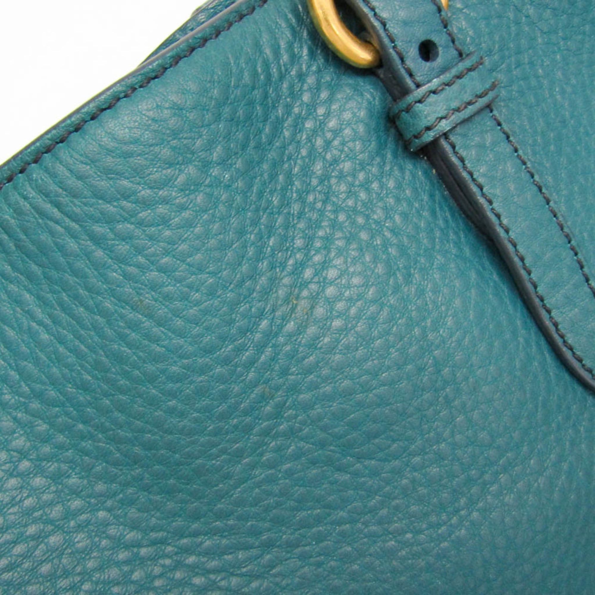 Miu Miu Miu Miu VIT.DAINO RR1905 Women's Leather Shoulder Bag,Tote Bag Green Size ONE SIZE - 9 Thumbnail