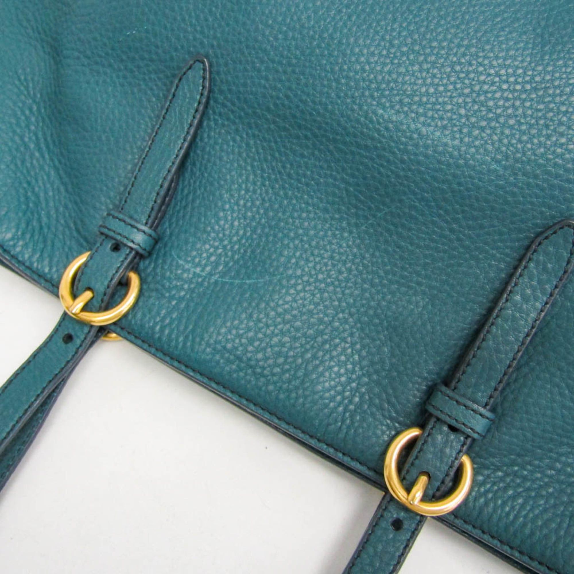 Miu Miu Miu Miu VIT.DAINO RR1905 Women's Leather Shoulder Bag,Tote Bag Green Size ONE SIZE - 6 Thumbnail
