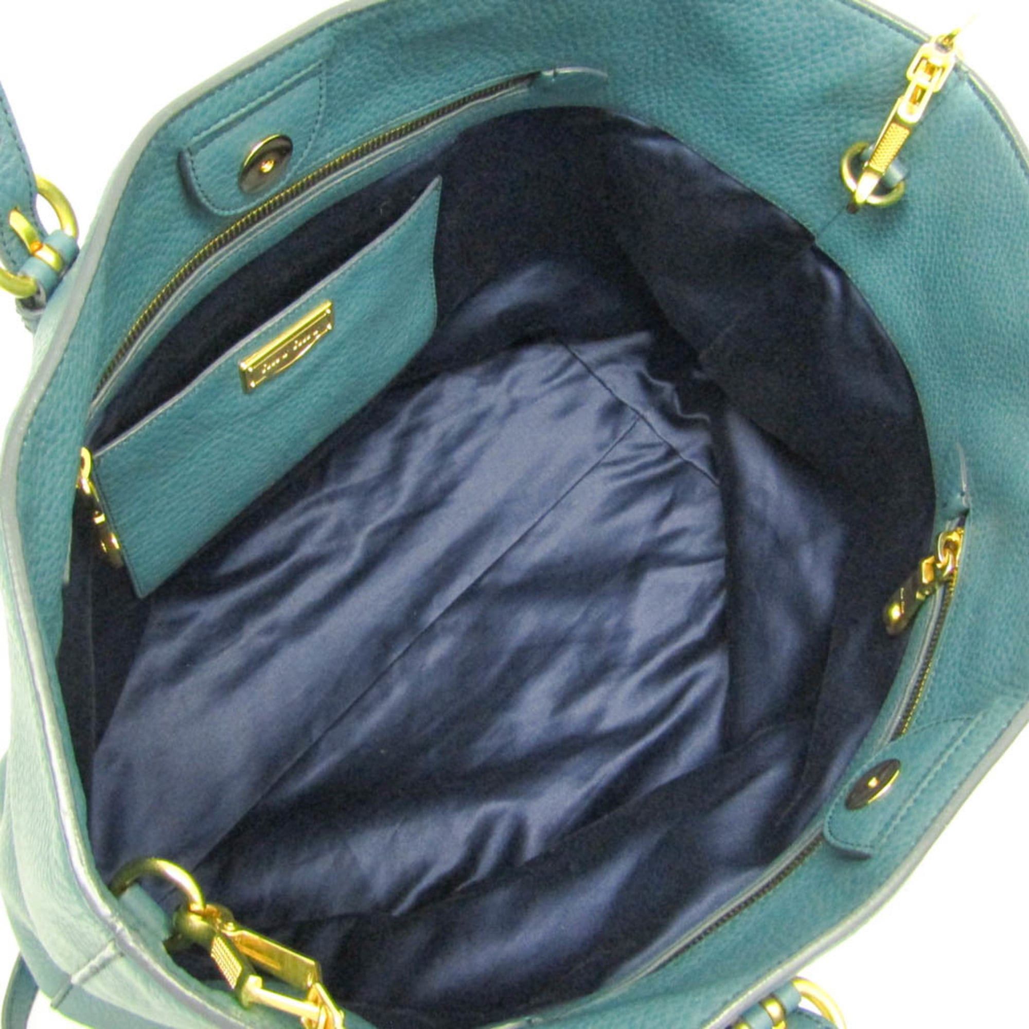 Miu Miu Miu Miu VIT.DAINO RR1905 Women's Leather Shoulder Bag,Tote Bag Green Size ONE SIZE - 4 Thumbnail