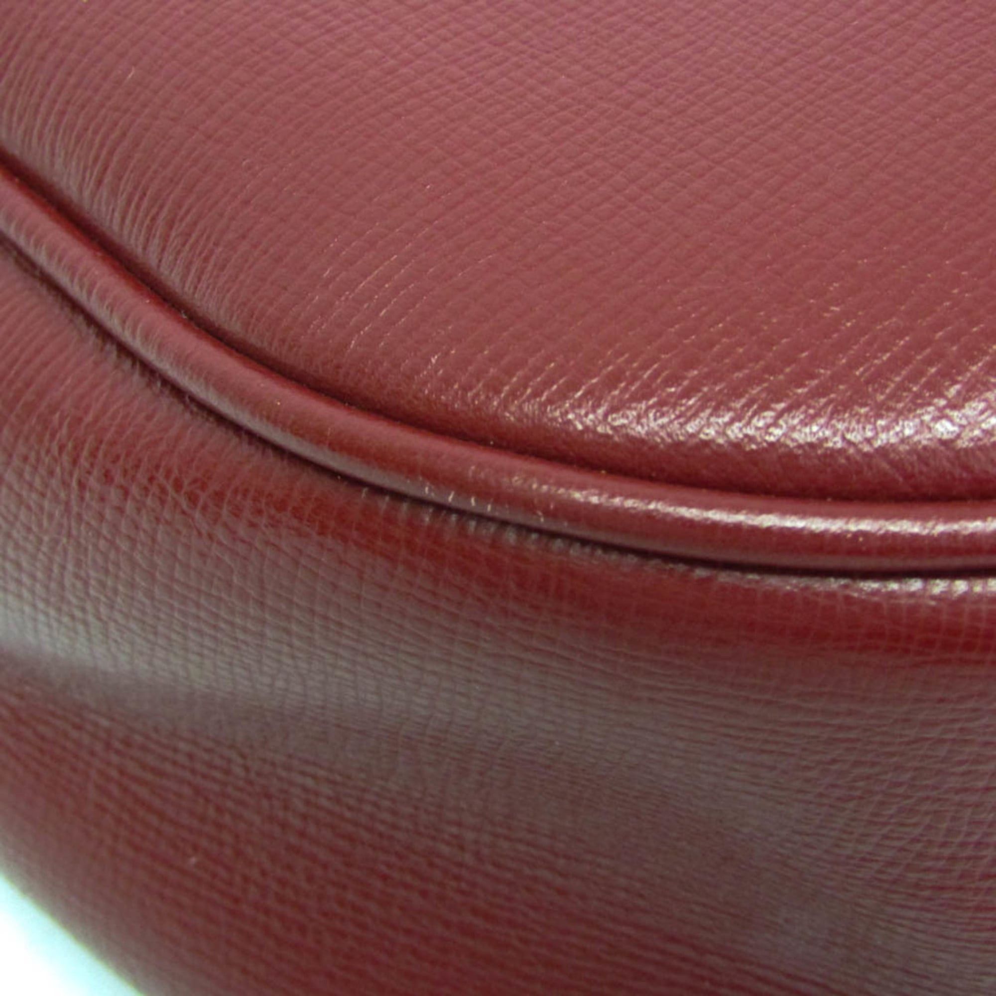 Gucci Gucci Interlocking G 614364 Men,Women Leather Clutch Bag,Handbag Red Color Size ONE SIZE - 4 Thumbnail