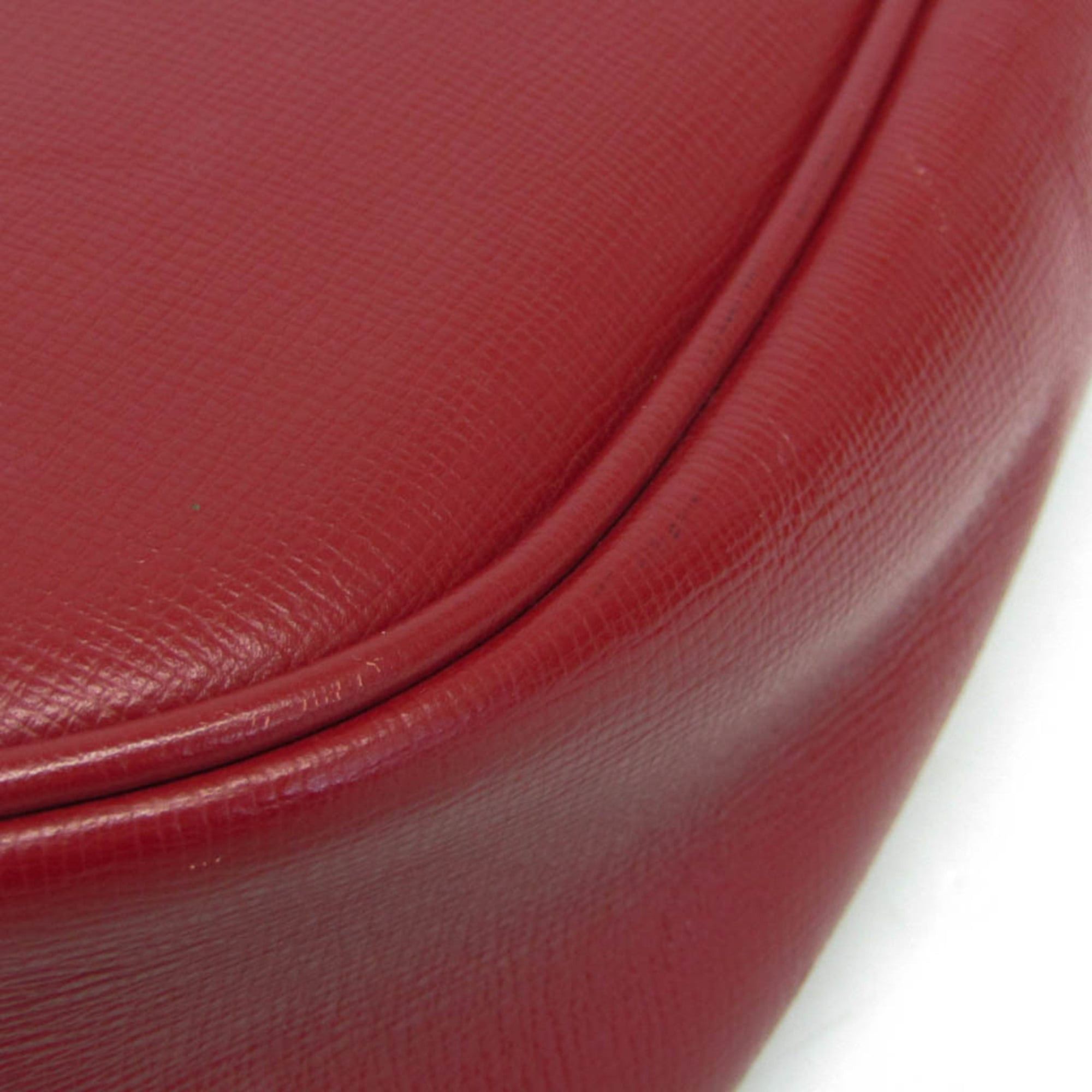 Gucci Gucci Interlocking G 614364 Men,Women Leather Clutch Bag,Handbag Red Color Size ONE SIZE - 5 Thumbnail