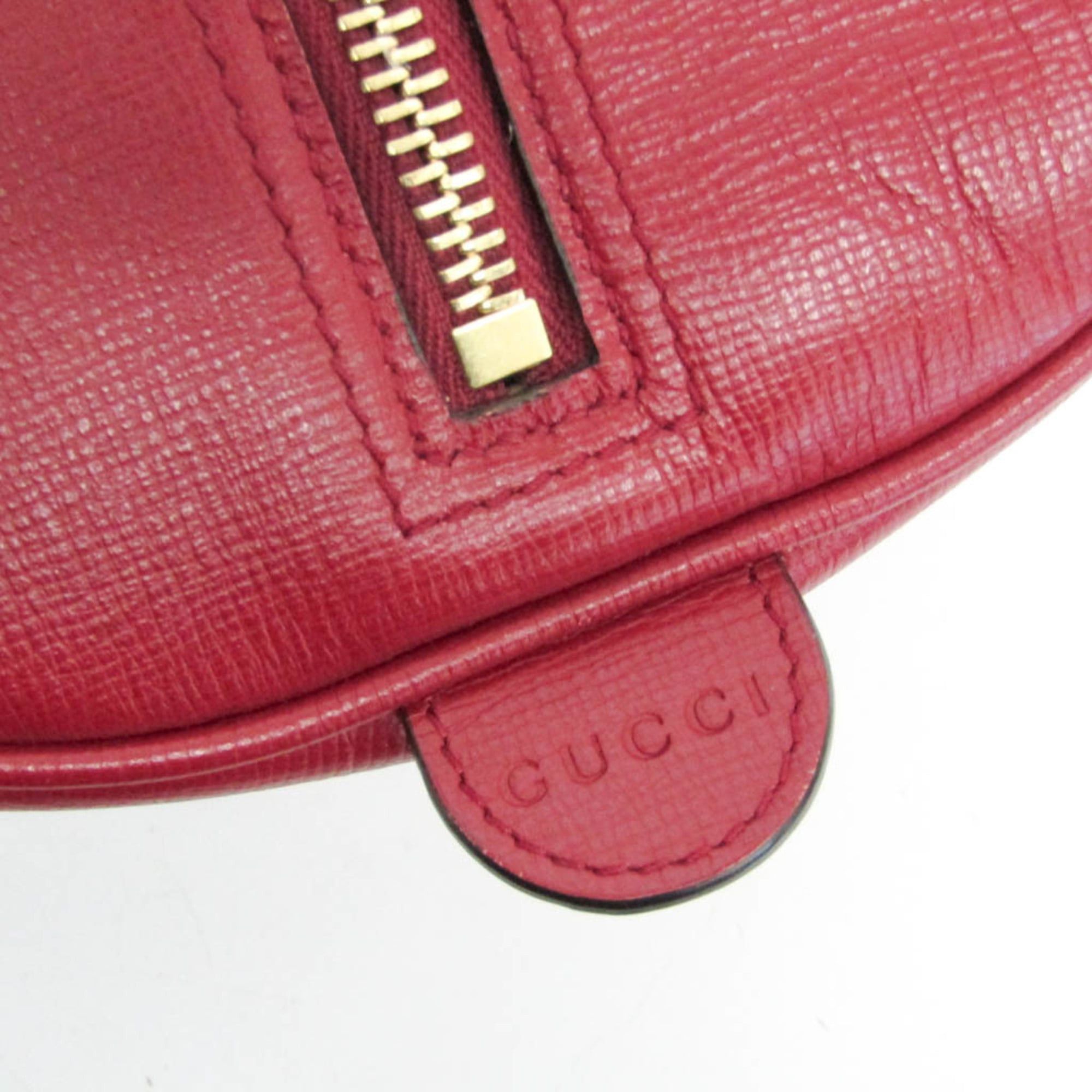 Gucci Gucci Interlocking G 614364 Men,Women Leather Clutch Bag,Handbag Red Color Size ONE SIZE - 14 Thumbnail