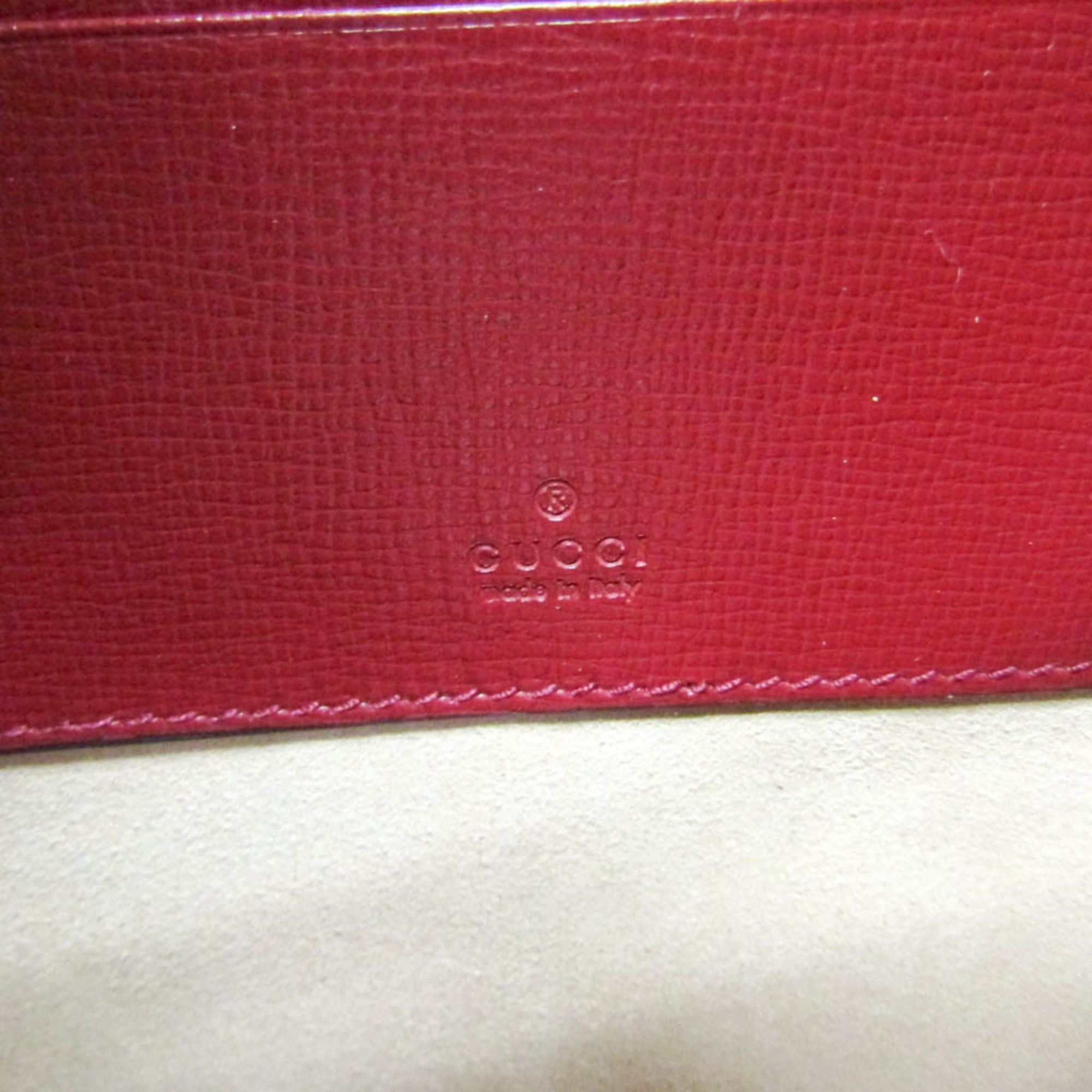 Gucci Gucci Interlocking G 614364 Men,Women Leather Clutch Bag,Handbag Red Color Size ONE SIZE - 15 Thumbnail