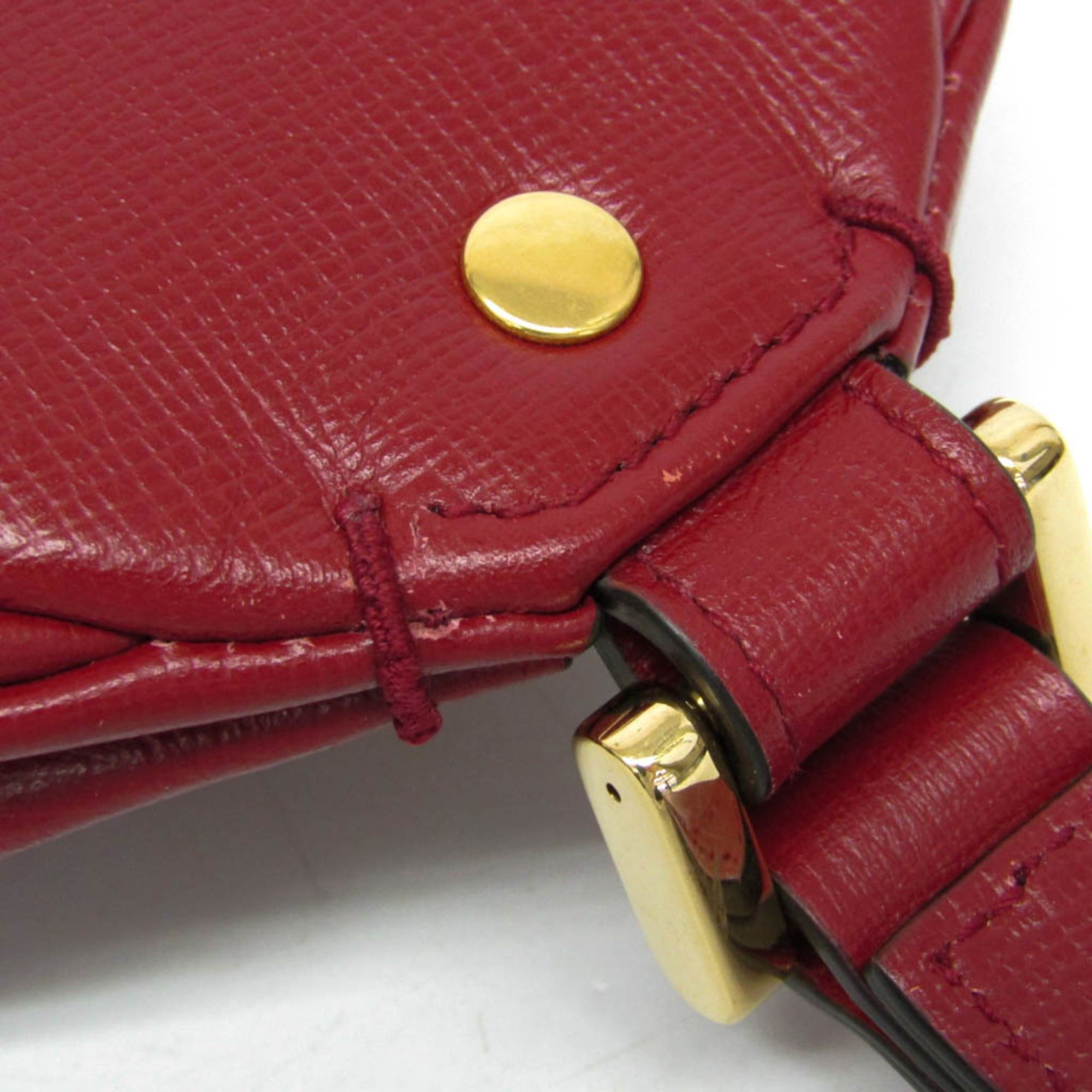 Gucci Gucci Interlocking G 614364 Men,Women Leather Clutch Bag,Handbag Red Color Size ONE SIZE - 8 Thumbnail
