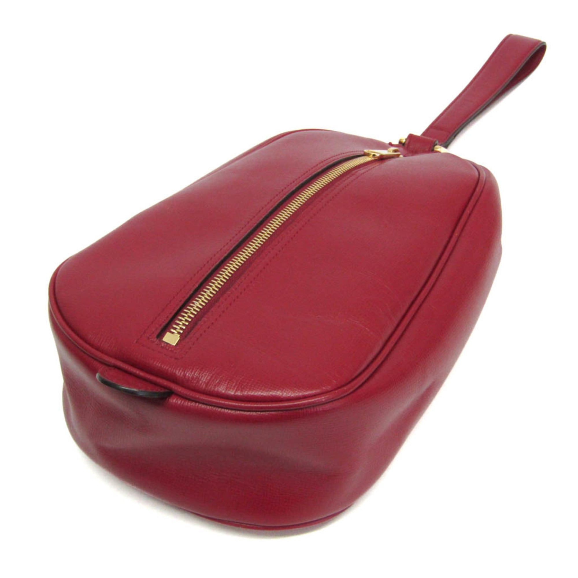 Gucci Gucci Interlocking G 614364 Men,Women Leather Clutch Bag,Handbag Red Color Size ONE SIZE - 2 Thumbnail
