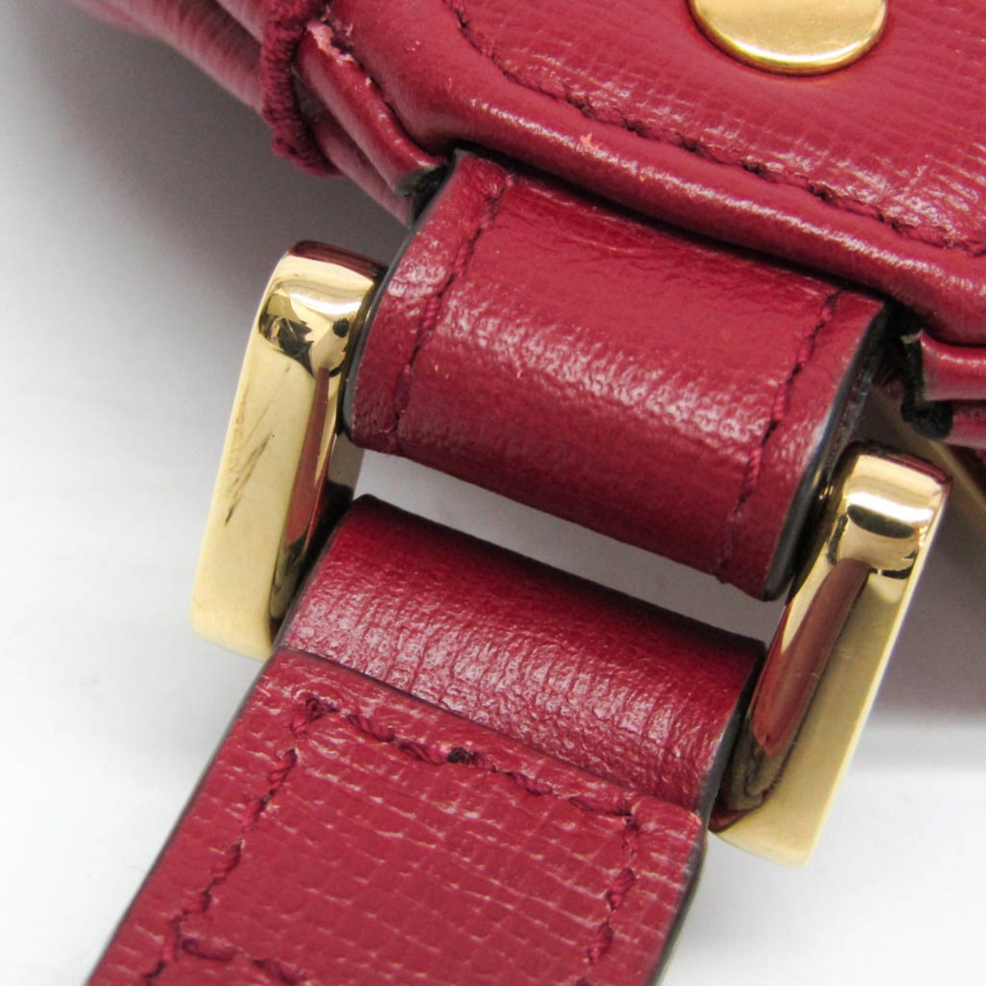 Gucci Gucci Interlocking G 614364 Men,Women Leather Clutch Bag,Handbag Red Color Size ONE SIZE - 11 Thumbnail