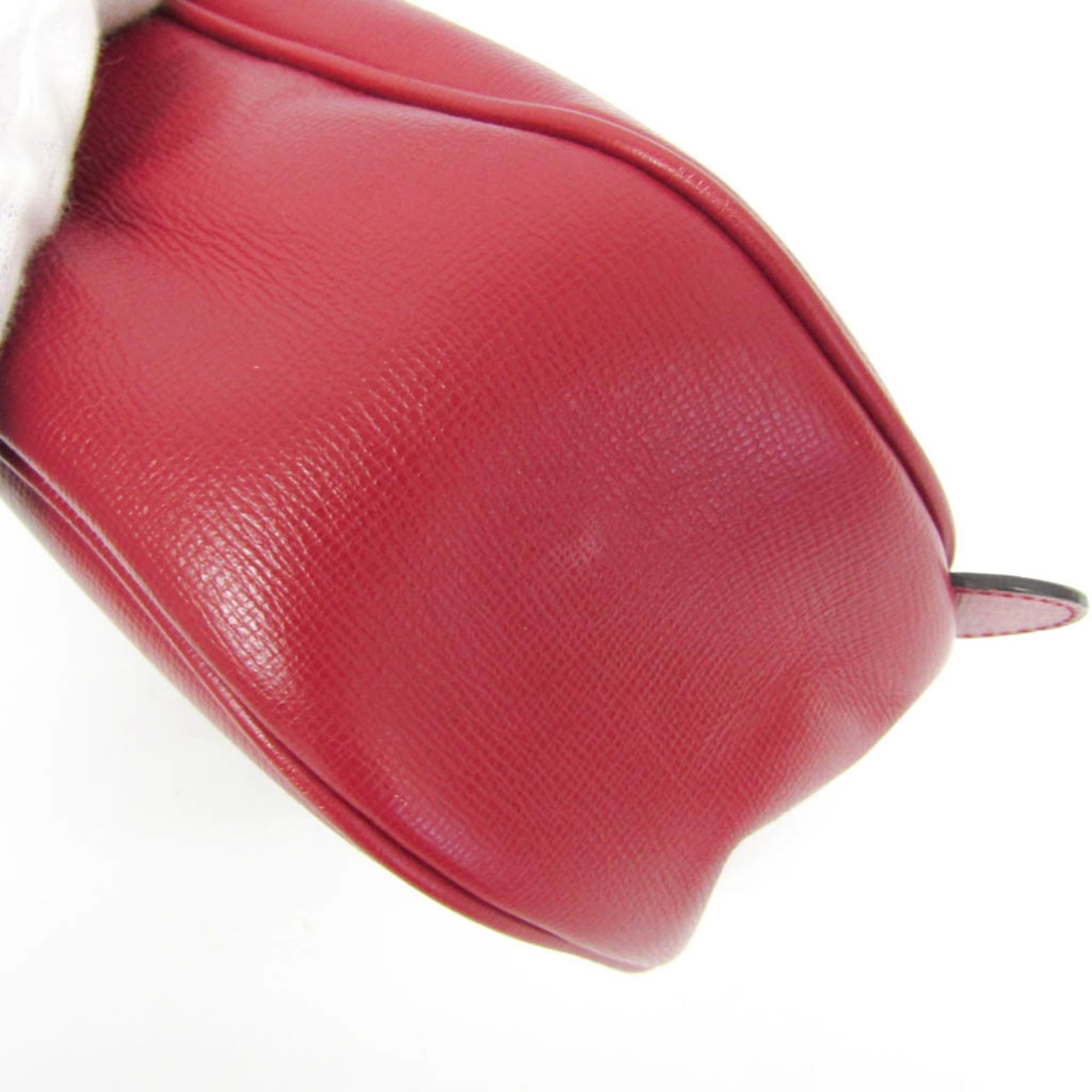 Gucci Gucci Interlocking G 614364 Men,Women Leather Clutch Bag,Handbag Red Color Size ONE SIZE - 7 Thumbnail