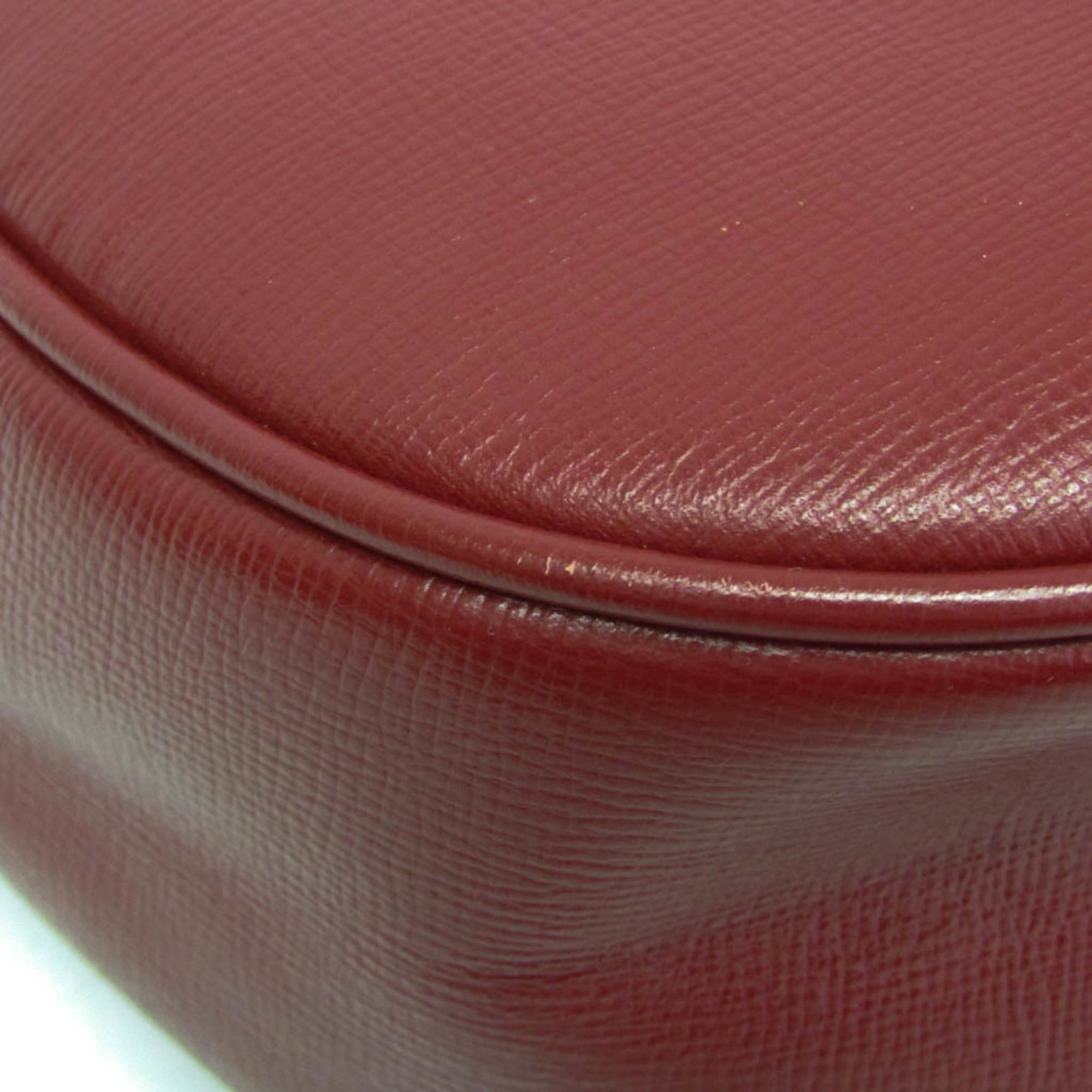 Gucci Gucci Interlocking G 614364 Men,Women Leather Clutch Bag,Handbag Red Color Size ONE SIZE - 6 Thumbnail