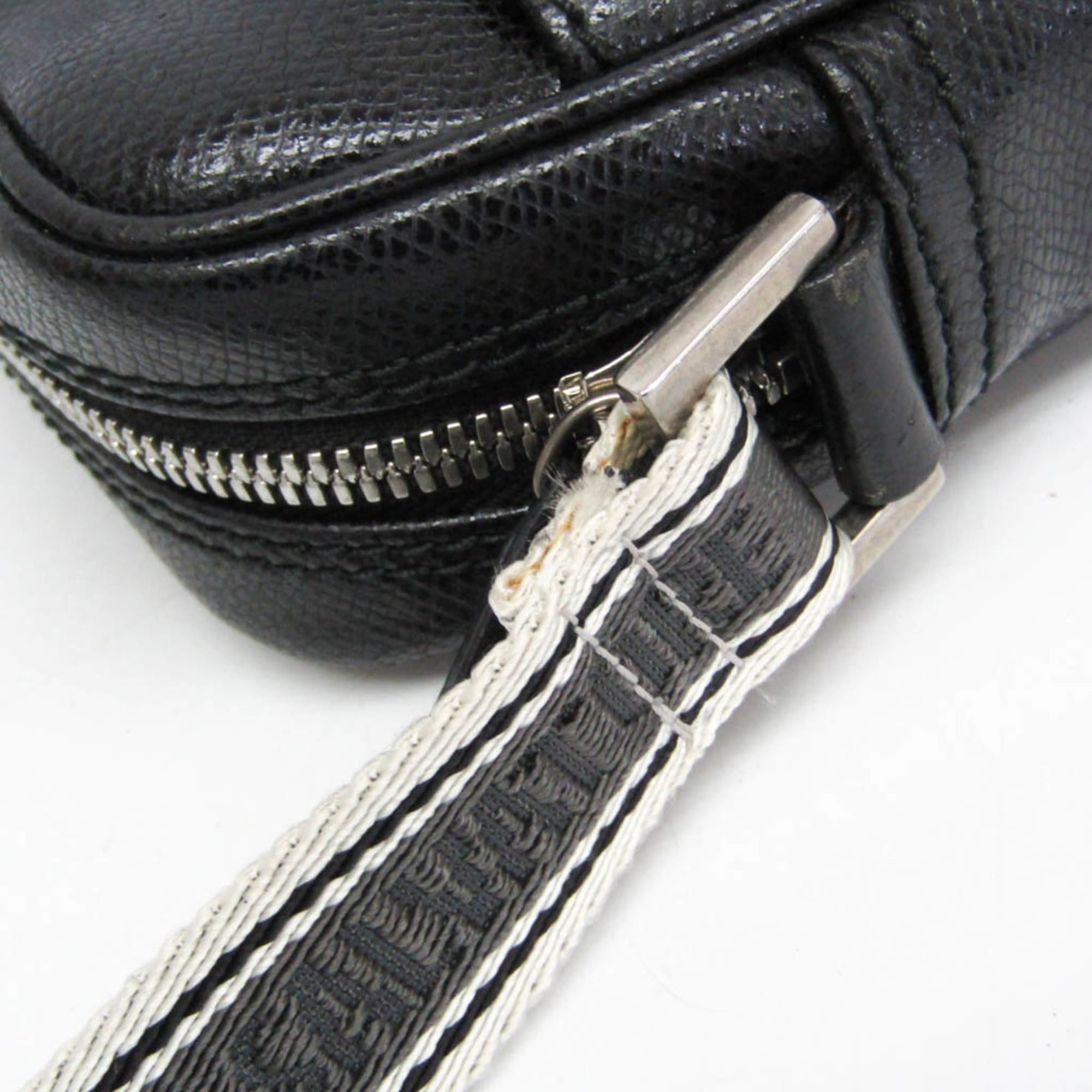 Salvatore Ferragamo Salvatore Ferragamo FZ-24 8810 Men,Women Leather Shoulder Bag Black Size ONE SIZE - 7 Thumbnail