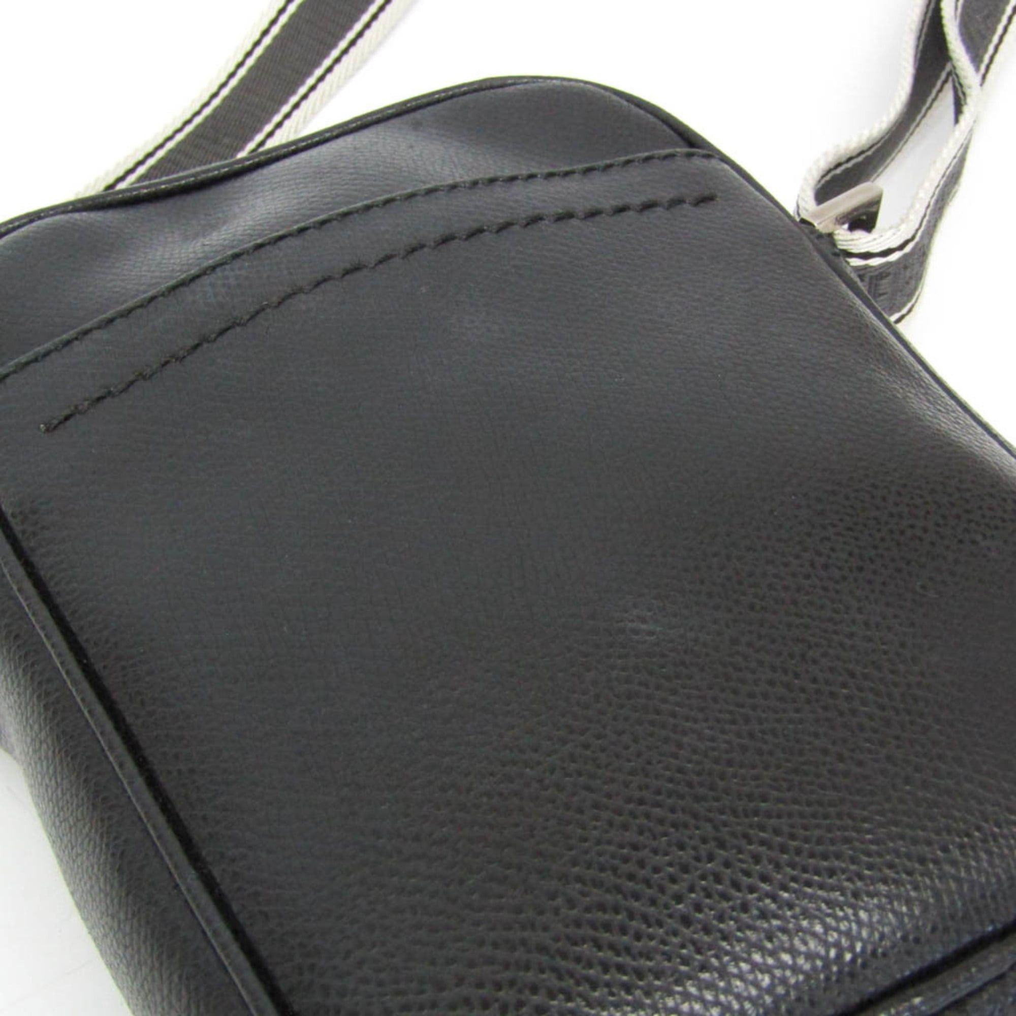Salvatore Ferragamo Salvatore Ferragamo FZ-24 8810 Men,Women Leather Shoulder Bag Black Size ONE SIZE - 6 Thumbnail