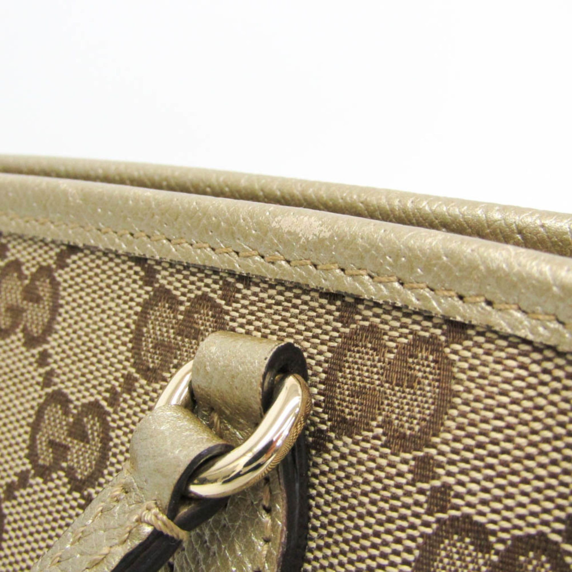 Gucci Gucci GG Canvas Bree Small 353121 Women's GG Canvas,Leather Handbag,Shoulder Bag Gold,Beige Size ONE SIZE - 7 Thumbnail