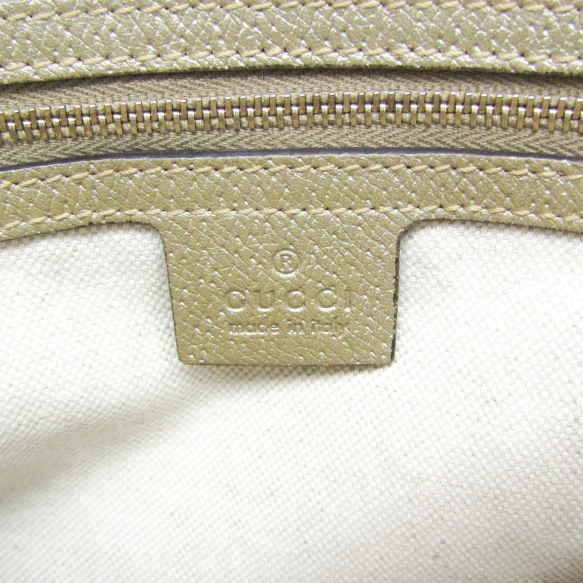 Gucci Gucci GG Canvas Bree Small 353121 Women's GG Canvas,Leather Handbag,Shoulder Bag Gold,Beige Size ONE SIZE - 14 Thumbnail