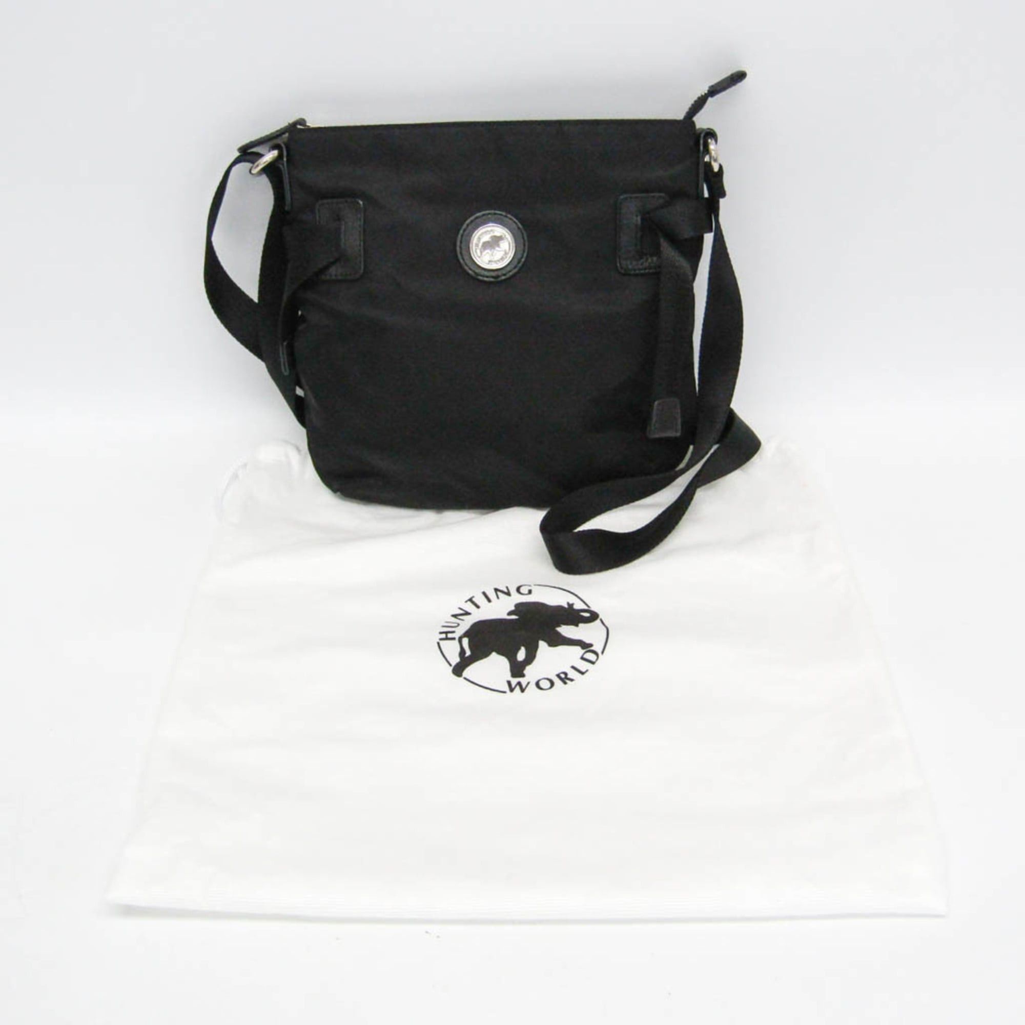 Other Hunting World 8005ASF Women's Nylon,Leather Shoulder Bag Black Size ONE SIZE - 2 Thumbnail