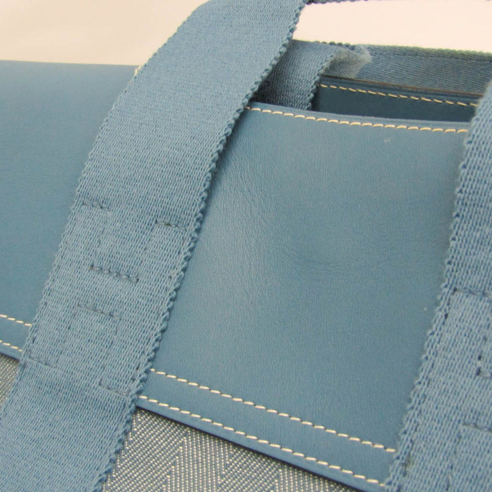 Hermes Hermes Valparaiso PM Women's Cotton,Polyester Handbag Blue Size ONE SIZE - 10 Thumbnail