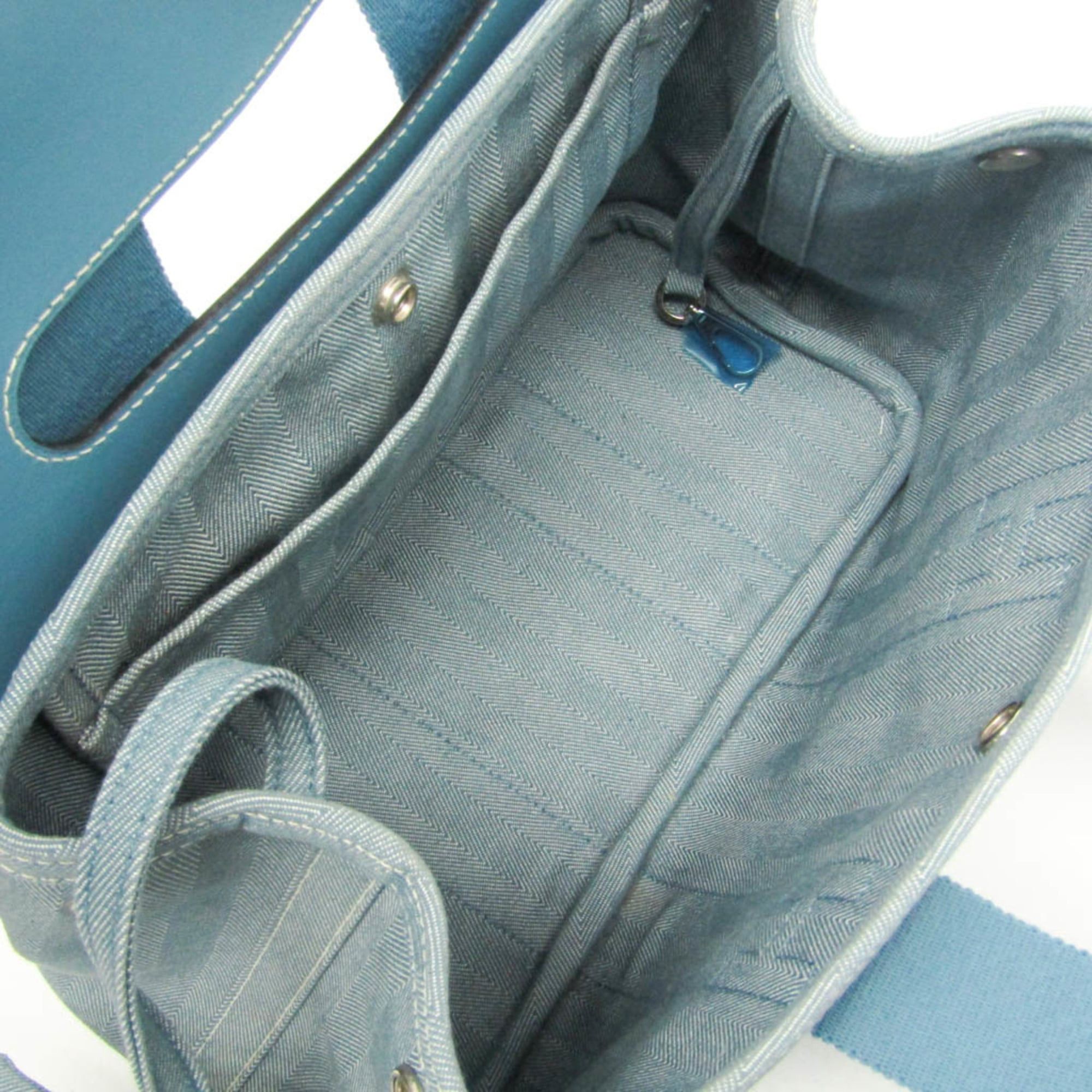 Hermes Hermes Valparaiso PM Women's Cotton,Polyester Handbag Blue Size ONE SIZE - 4 Thumbnail